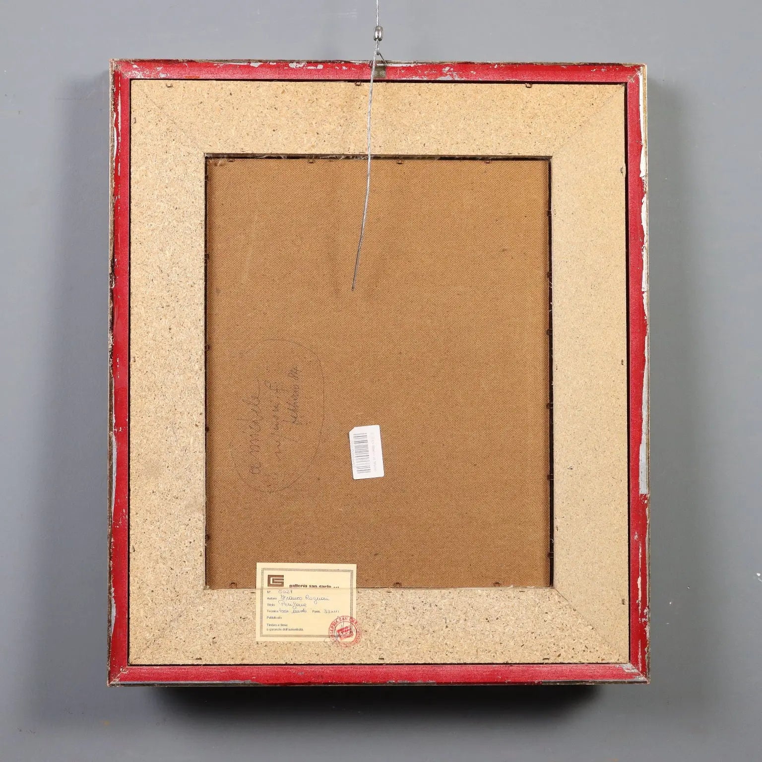 Contemporary Painting Signed Franco Rognoni Mixed Technique '900