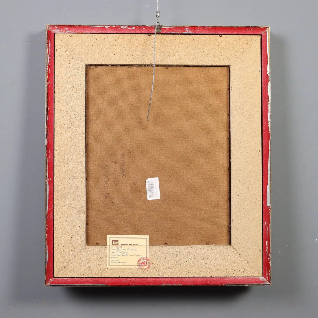 Contemporary Painting Signed Franco Rognoni Mixed Technique '900