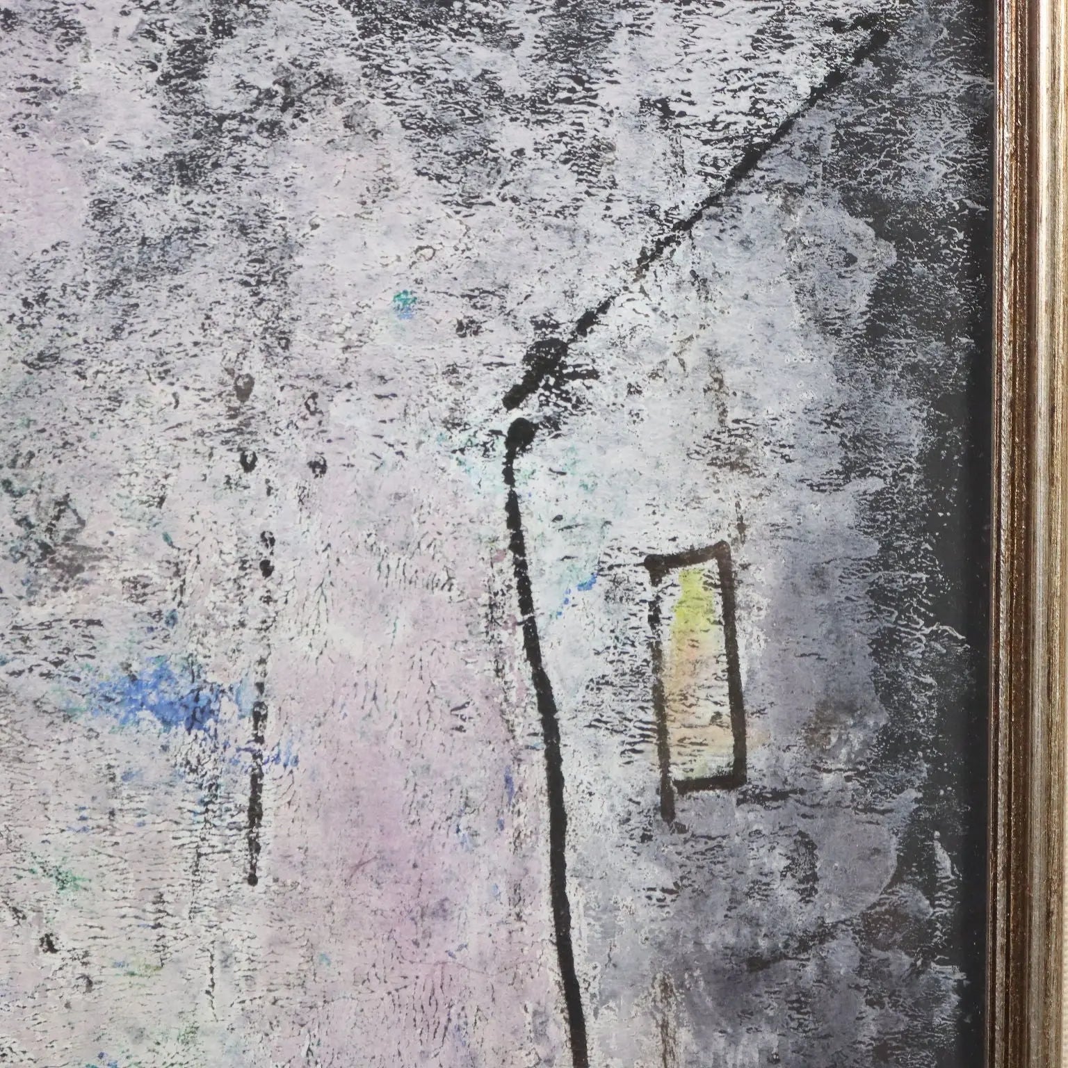 Contemporary Painting Signed Franco Rognoni Mixed Technique '900