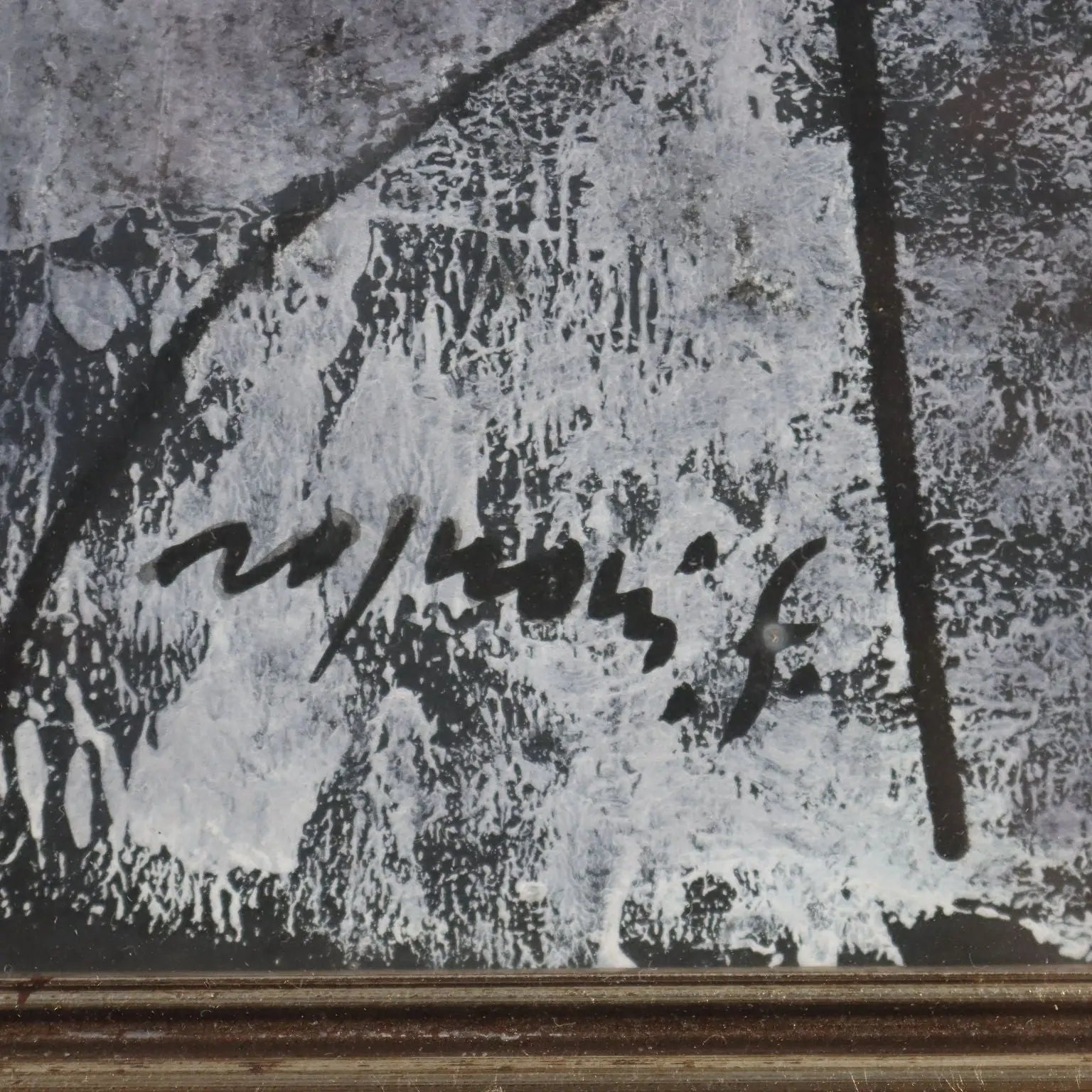 Contemporary Painting Signed Franco Rognoni Mixed Technique '900