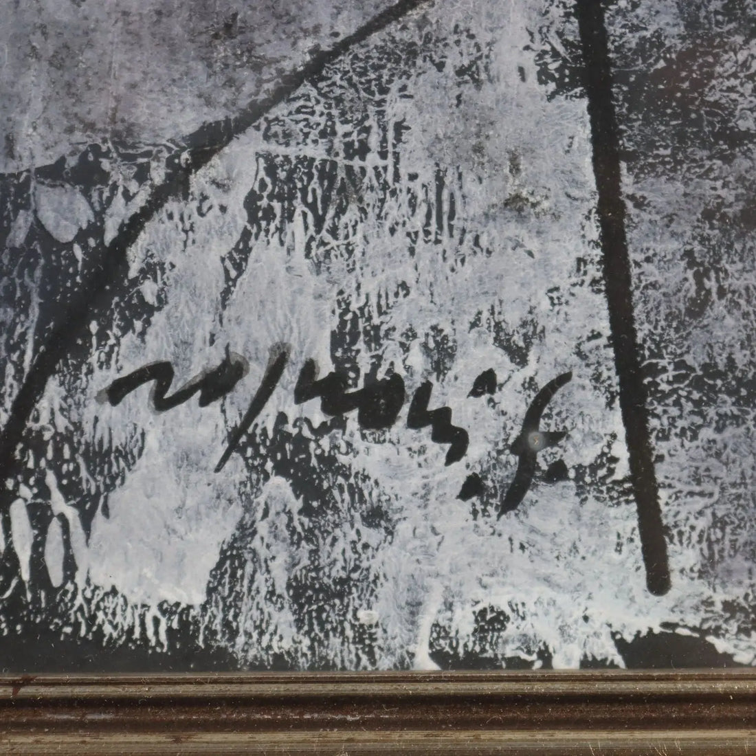 Contemporary Painting Signed Franco Rognoni Mixed Technique '900