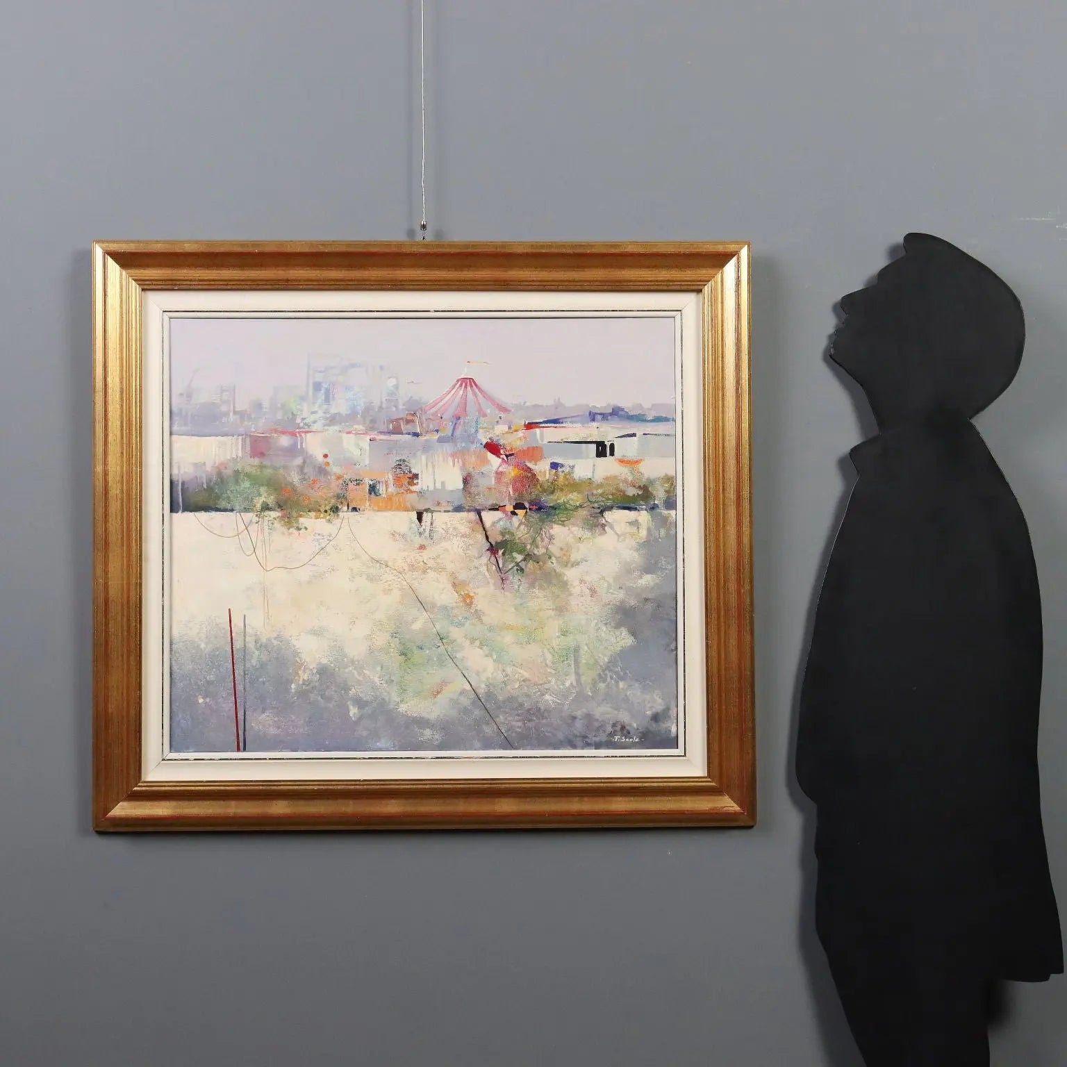 Contemporary Artwork Temistocle Scola Oil on Canvas XX Century