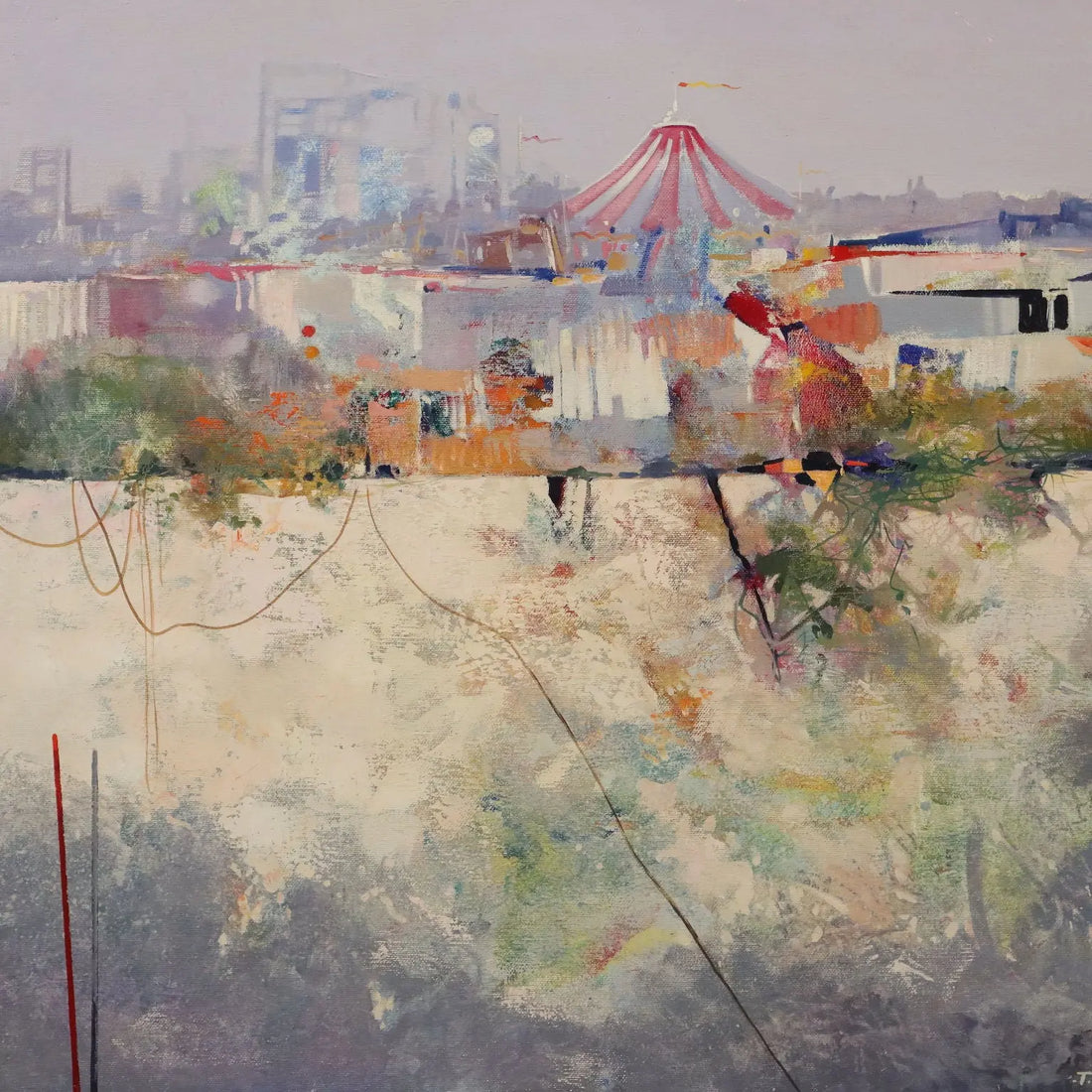 Contemporary Artwork Temistocle Scola Oil on Canvas XX Century