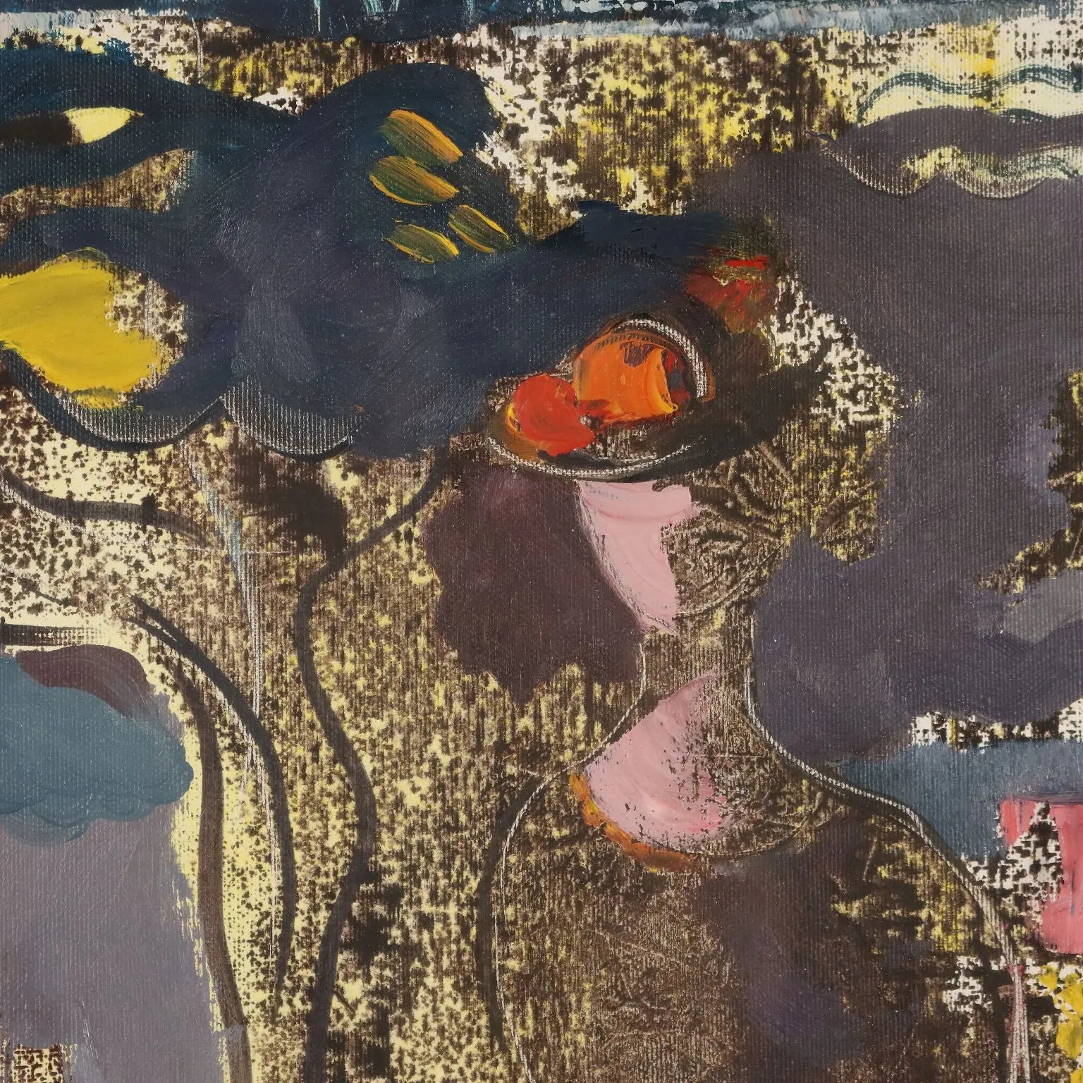 Contemporary Painting Signed Gelindo Baron Rosa Marina XX Century