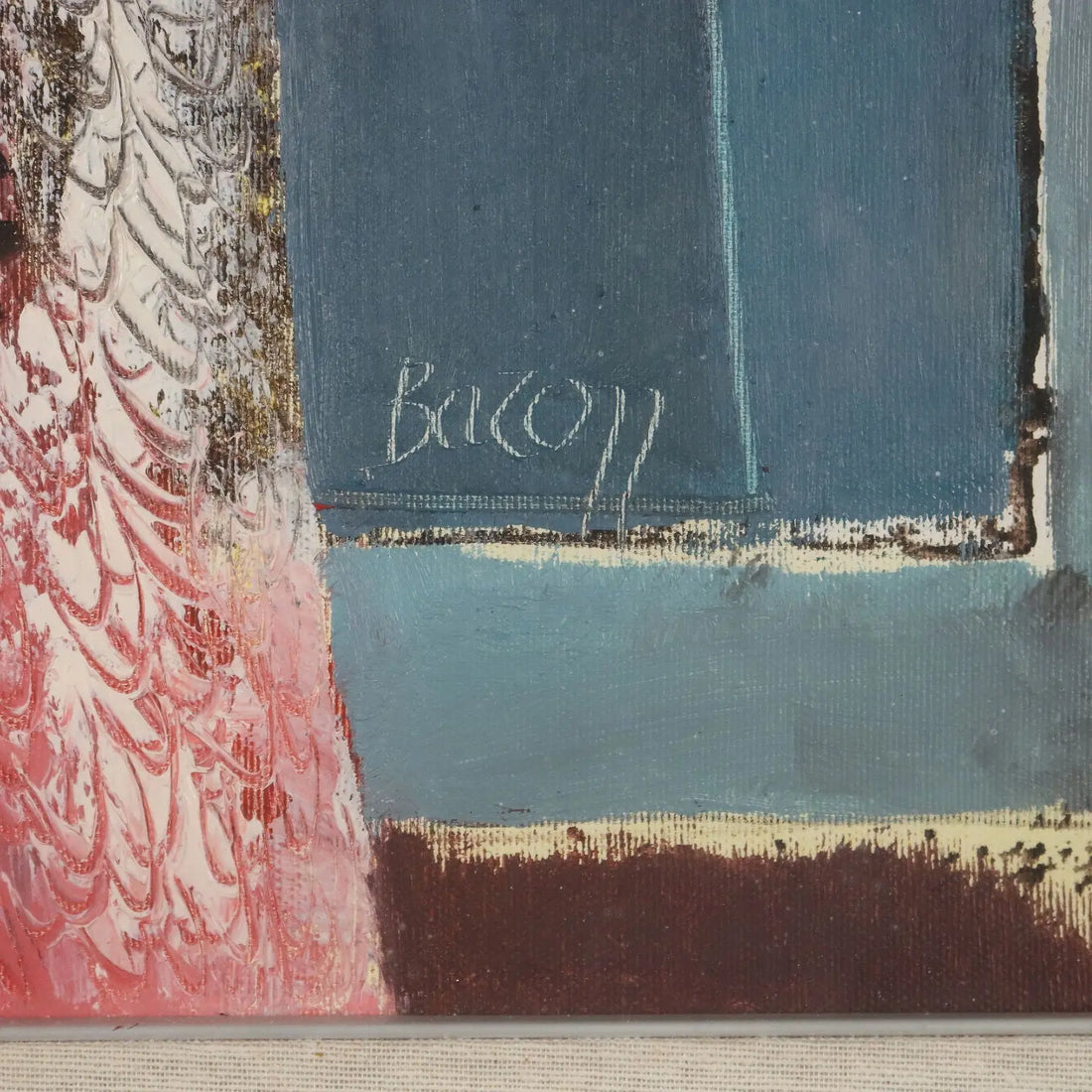 Contemporary Painting Signed Gelindo Baron Rosa Marina XX Century