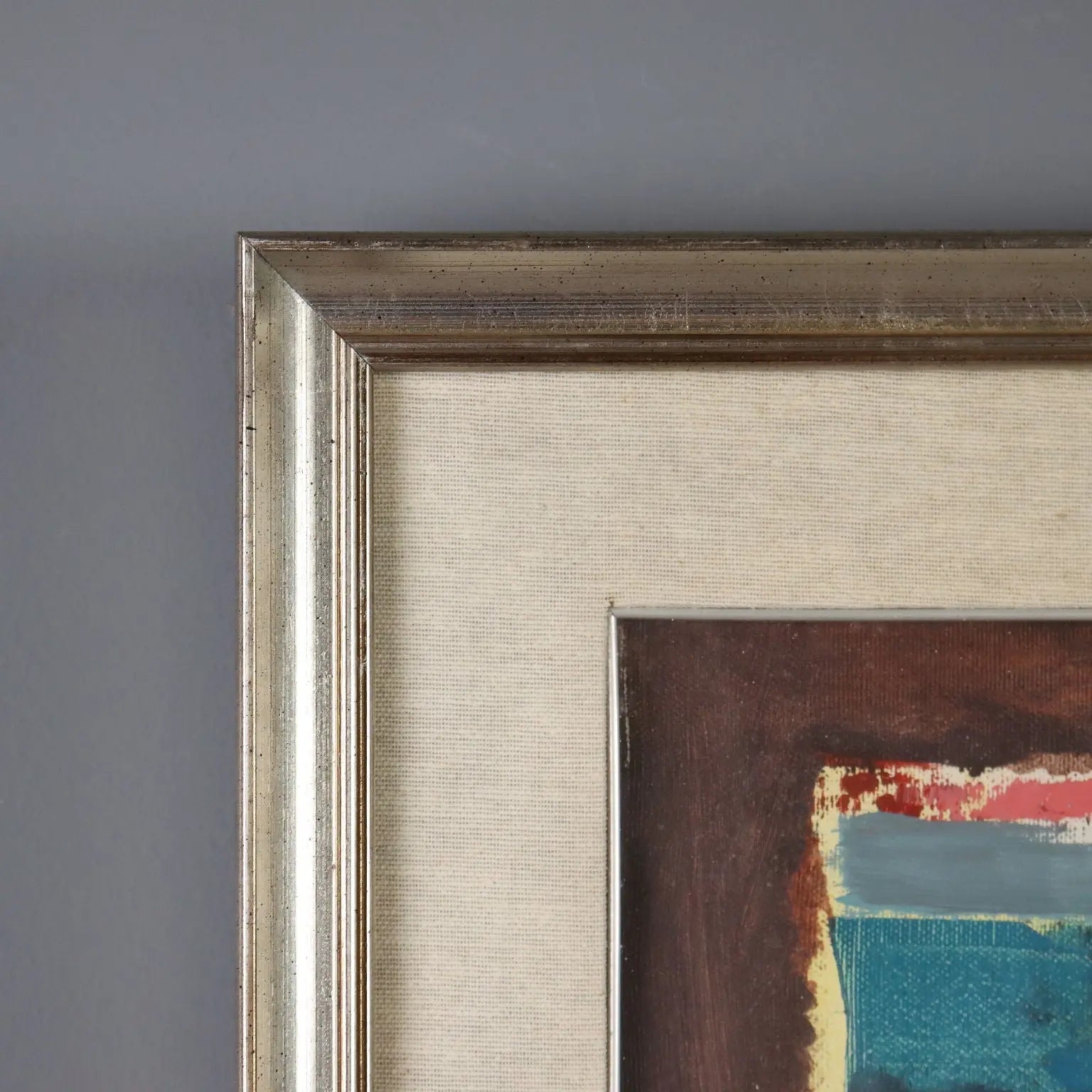 Contemporary Painting Signed Gelindo Baron Rosa Marina XX Century