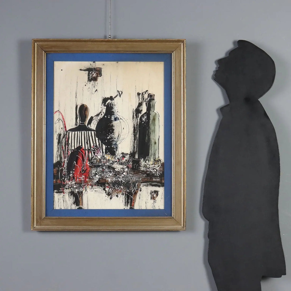 Contemporary Painting Signed Gennaro Picinni Still Life XX Century