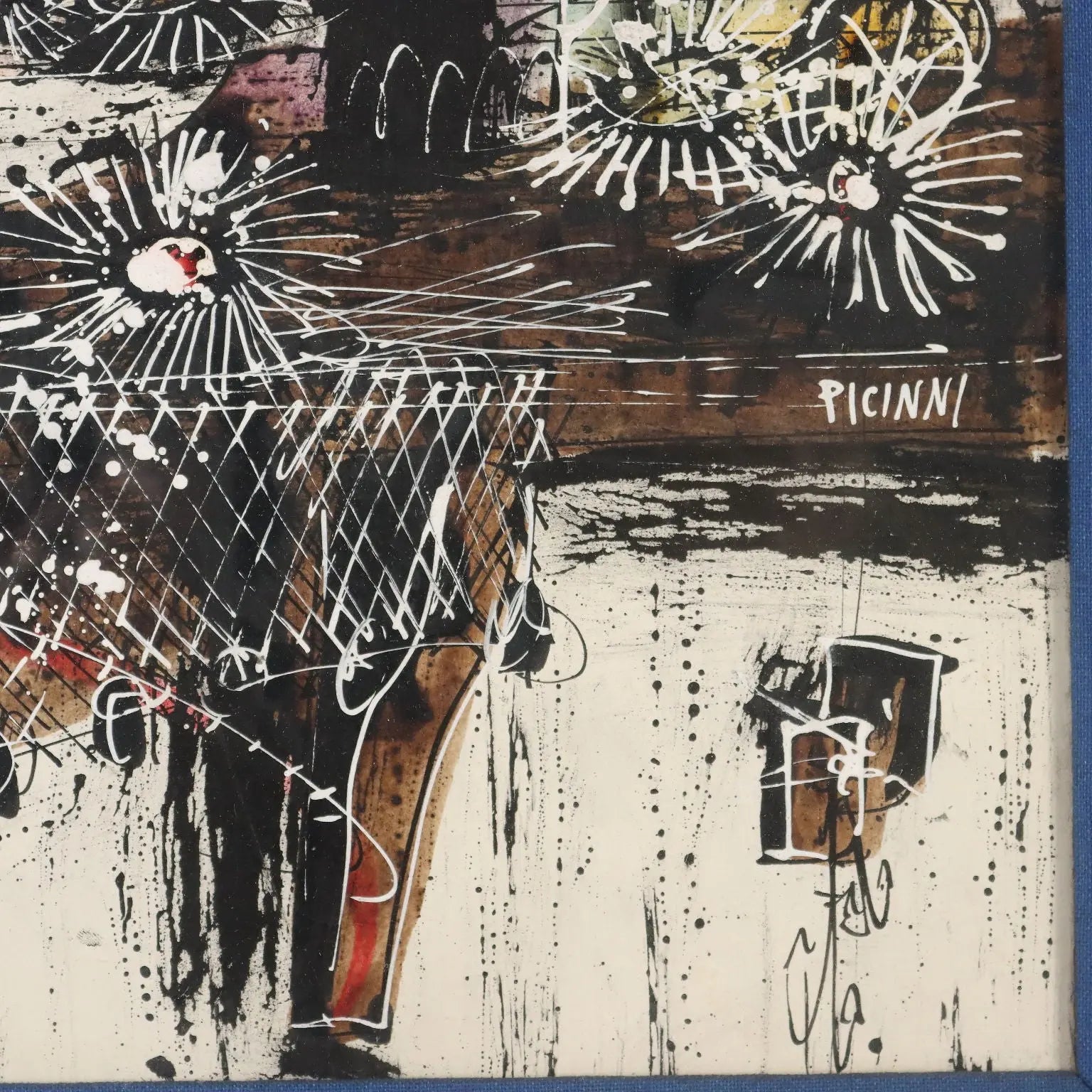 Contemporary Painting Signed Gennaro Picinni Still Life XX Century