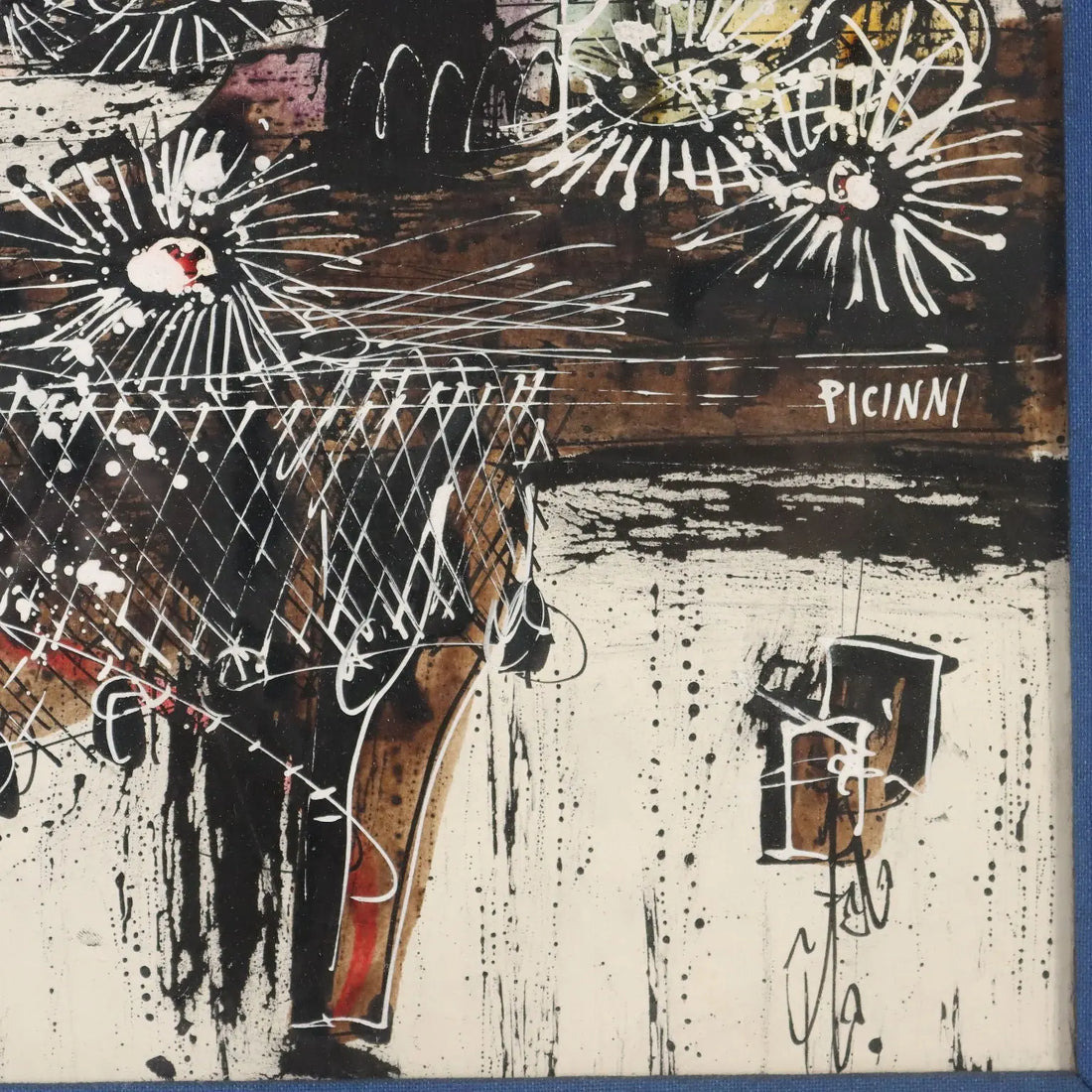 Contemporary Painting Signed Gennaro Picinni Still Life XX Century