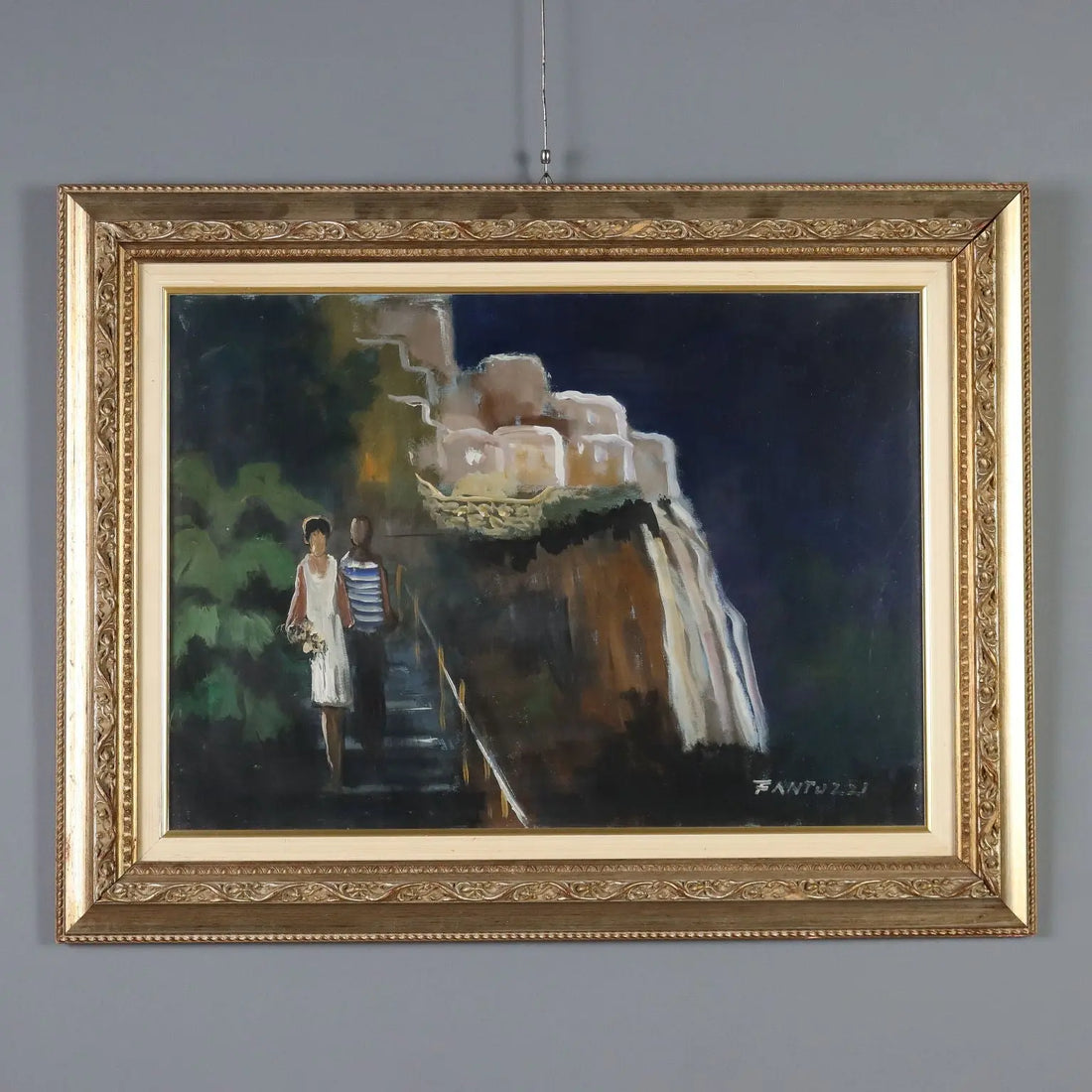 Contemporary Painting Signed Eliano Fantuzzi Landscape XX Century