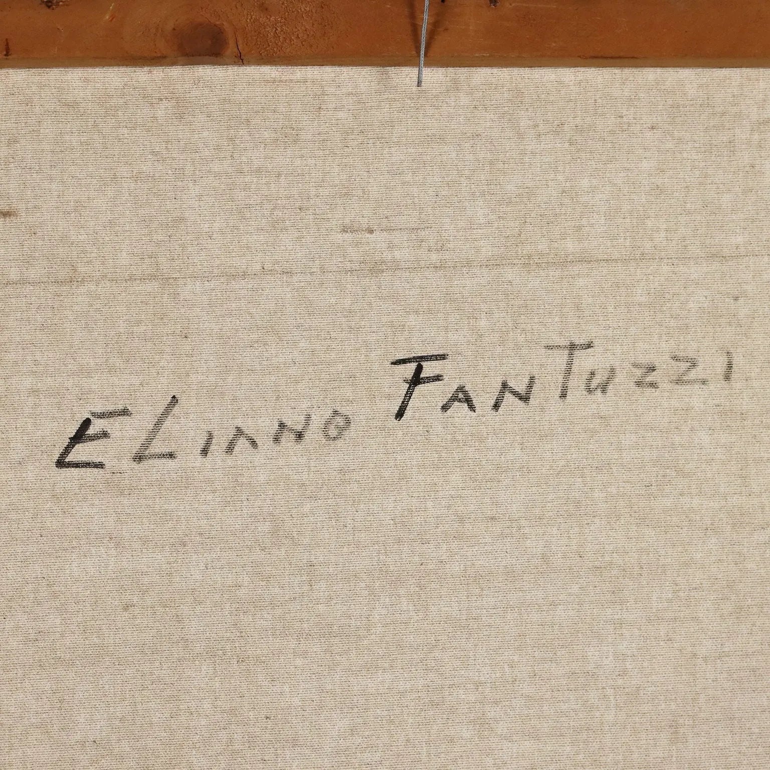 Contemporary Painting Signed Eliano Fantuzzi Landscape XX Century