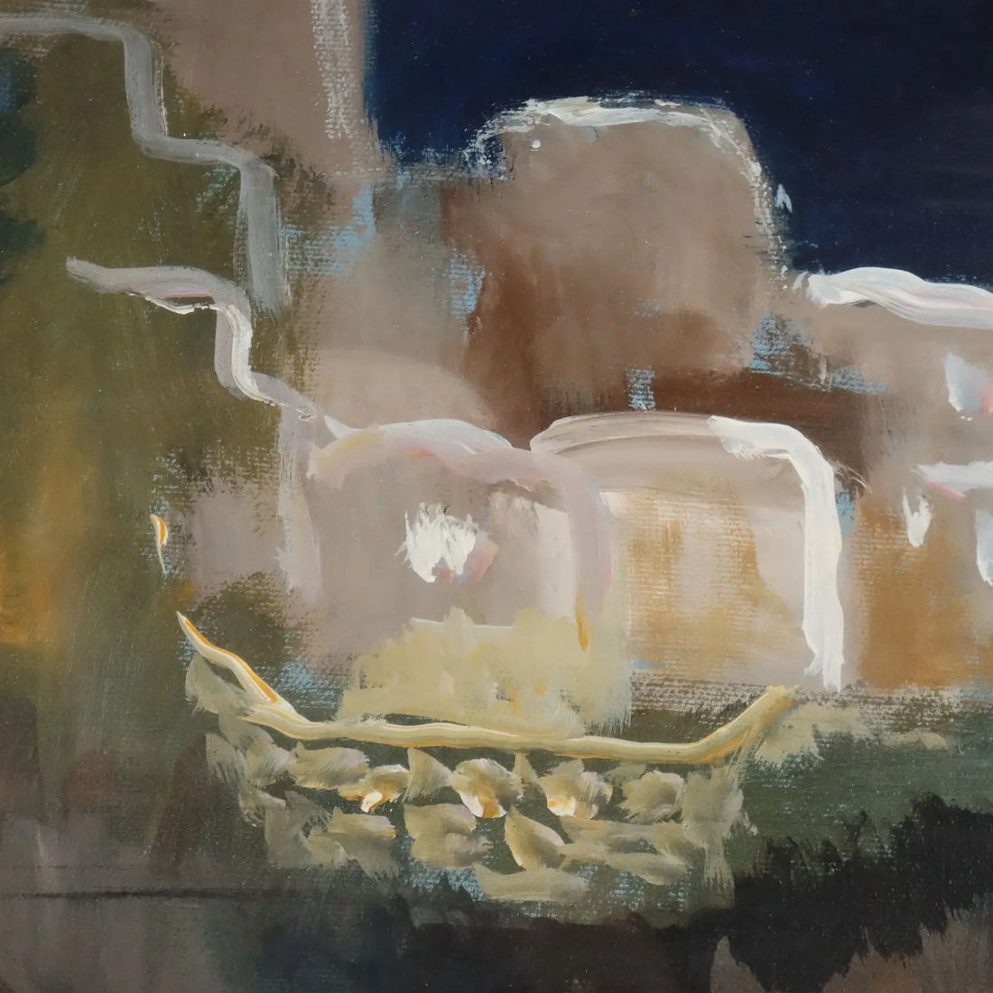 Contemporary Painting Signed Eliano Fantuzzi Landscape XX Century