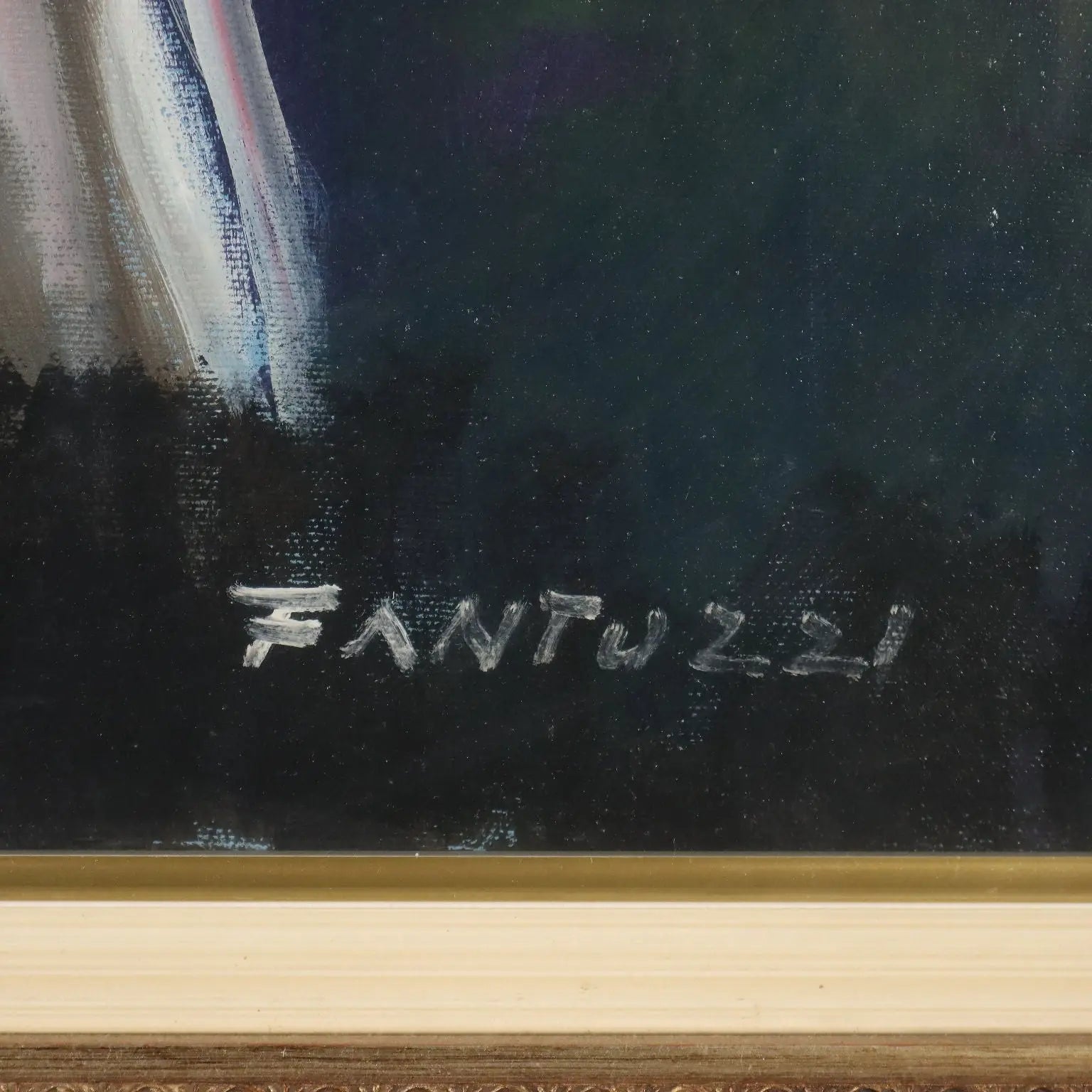 Contemporary Painting Signed Eliano Fantuzzi Landscape XX Century