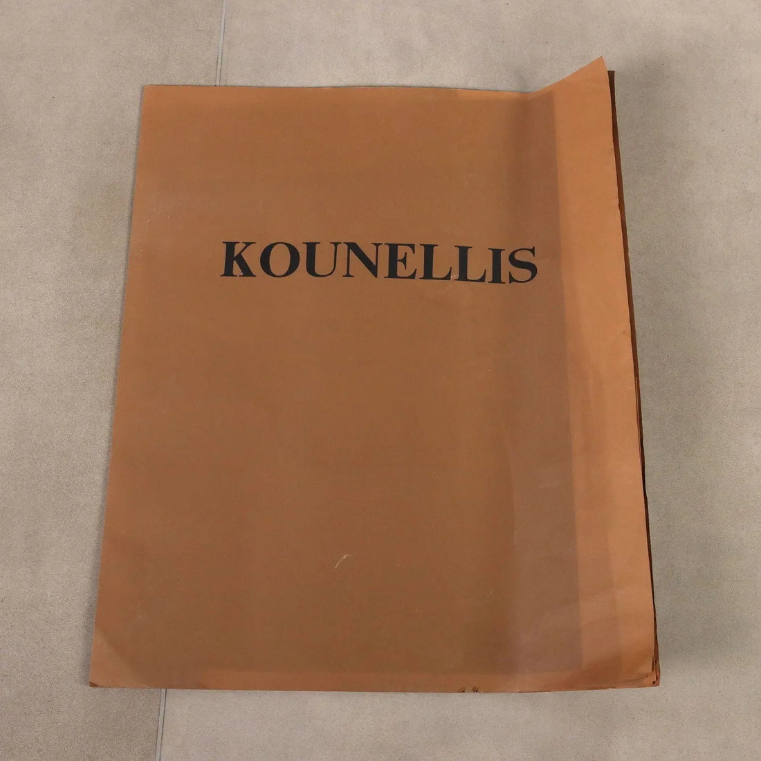 Contemporary Litograph Signed Jannis Kounellis Trains 2002
