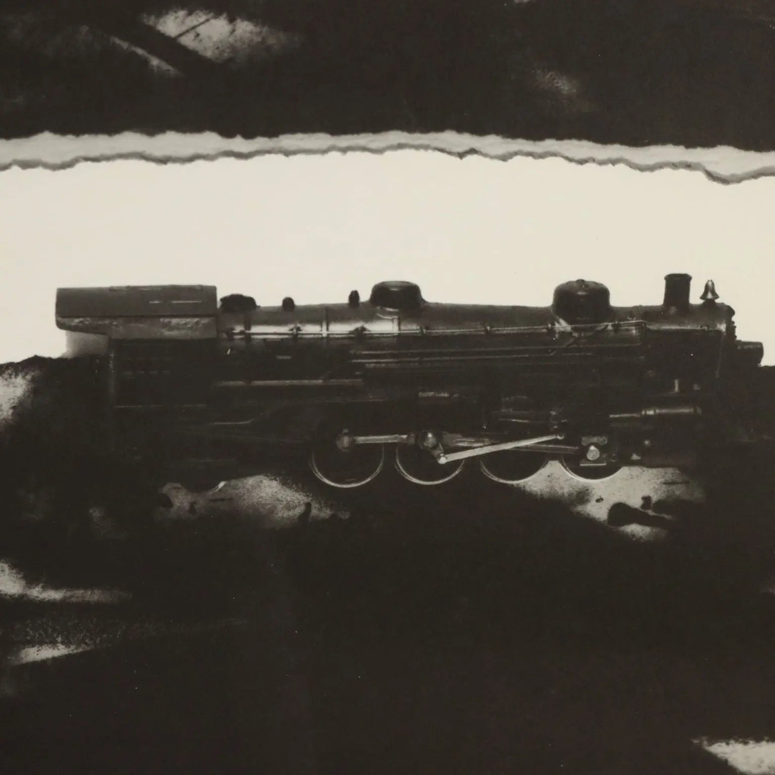 Contemporary Litograph Signed Jannis Kounellis Trains 2002