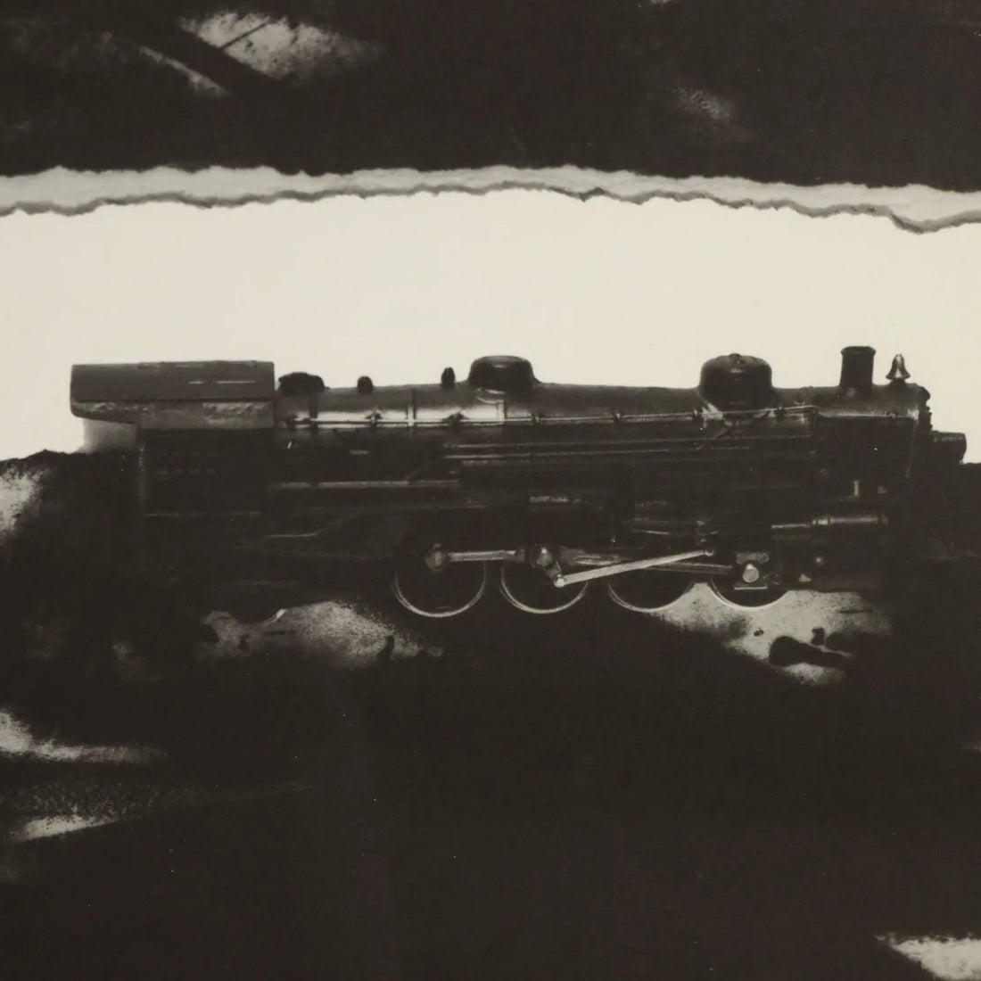 Contemporary Litograph Signed Jannis Kounellis Trains 2002