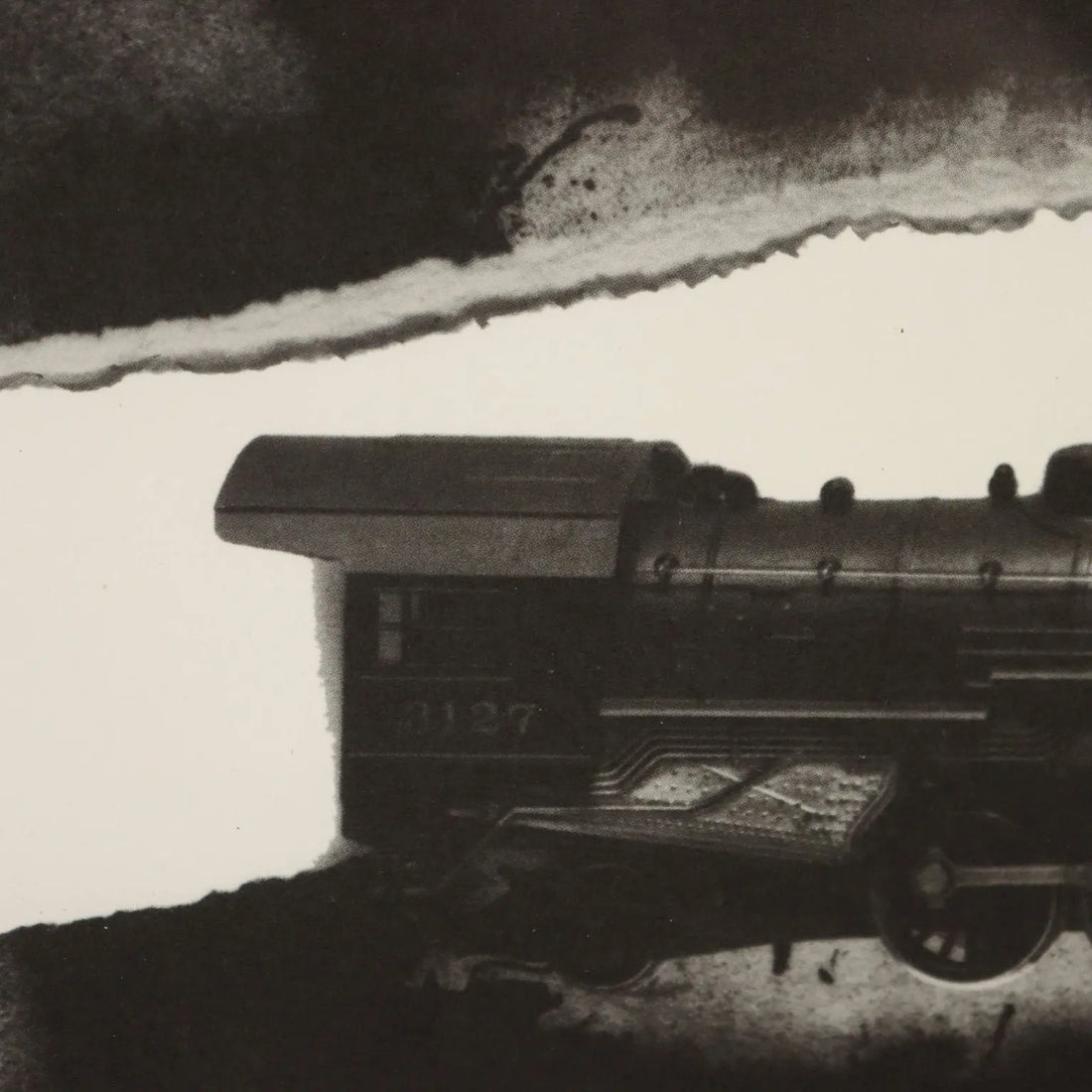 Contemporary Litograph Signed Jannis Kounellis Trains 2002