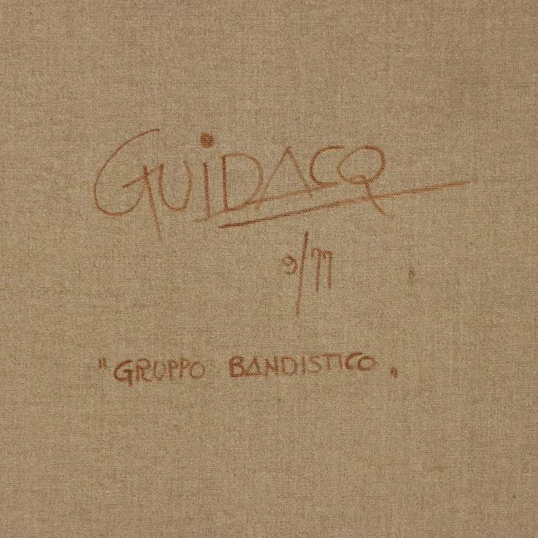 Modern Painting Signed Guido Acquaviva Oil on Canvas 1977