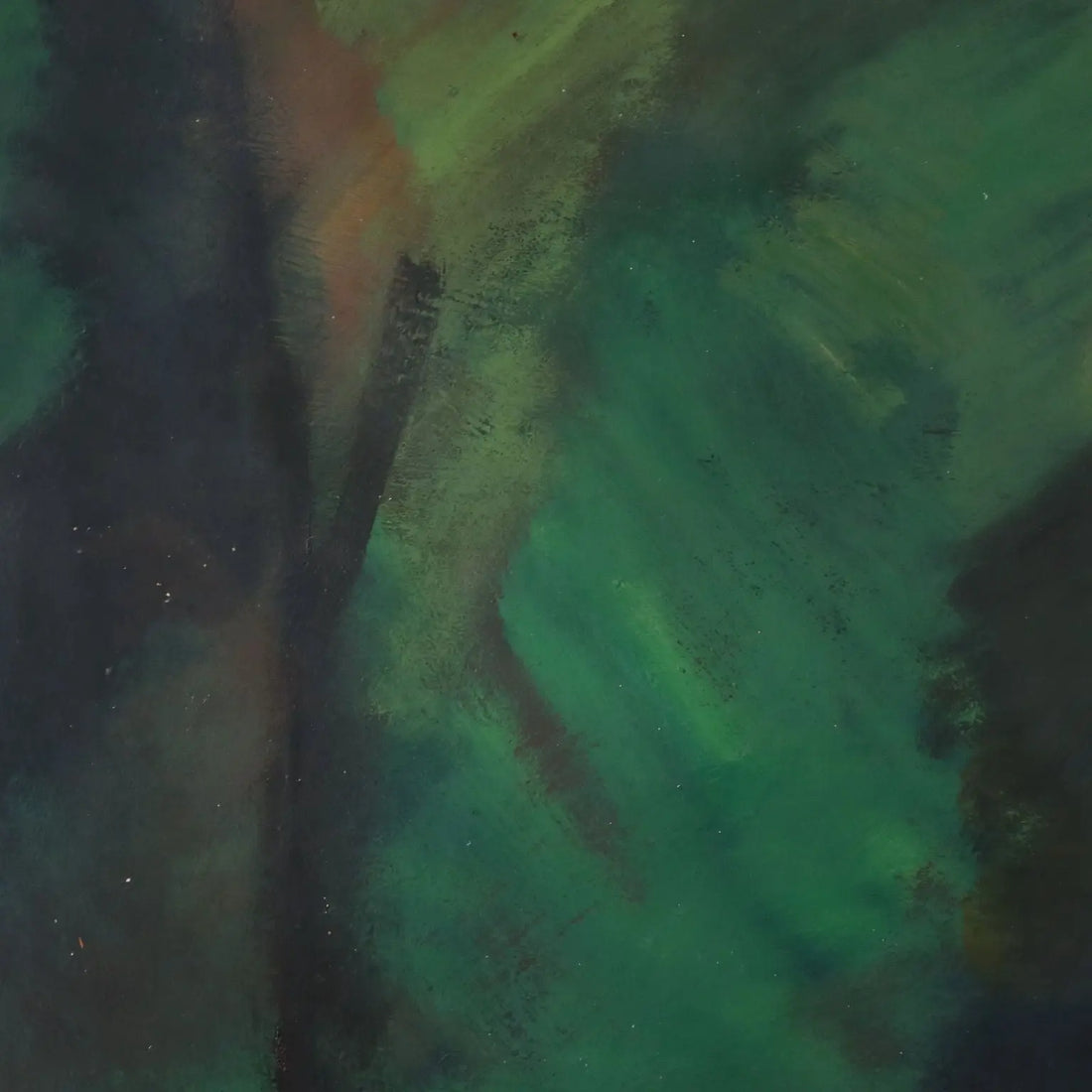 Modern Painting Signed Gian Rodolfo D'Accardi Ride in the Woods 1955