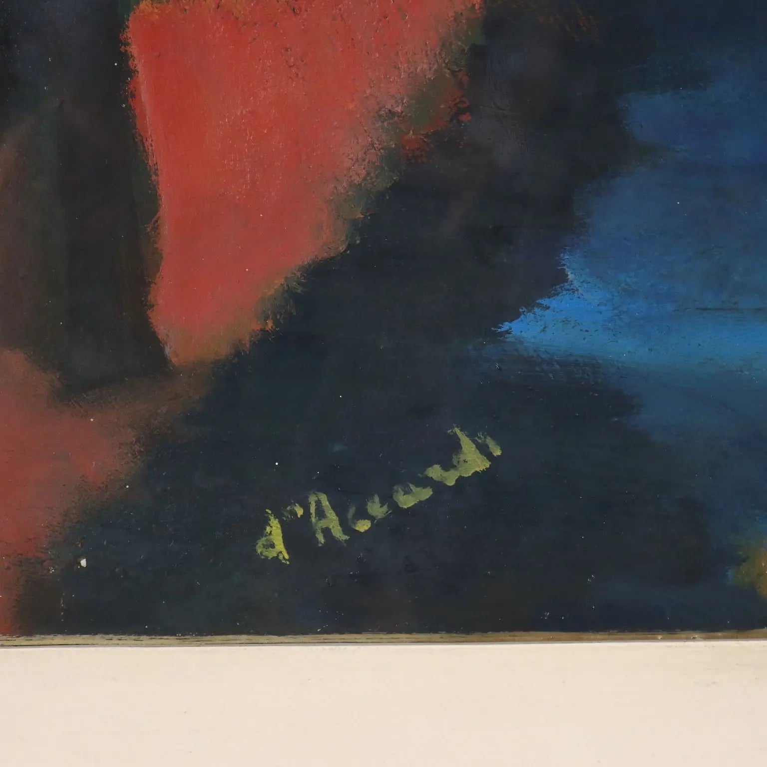 Modern Painting Signed Gian Rodolfo D'Accardi Ride in the Woods 1955