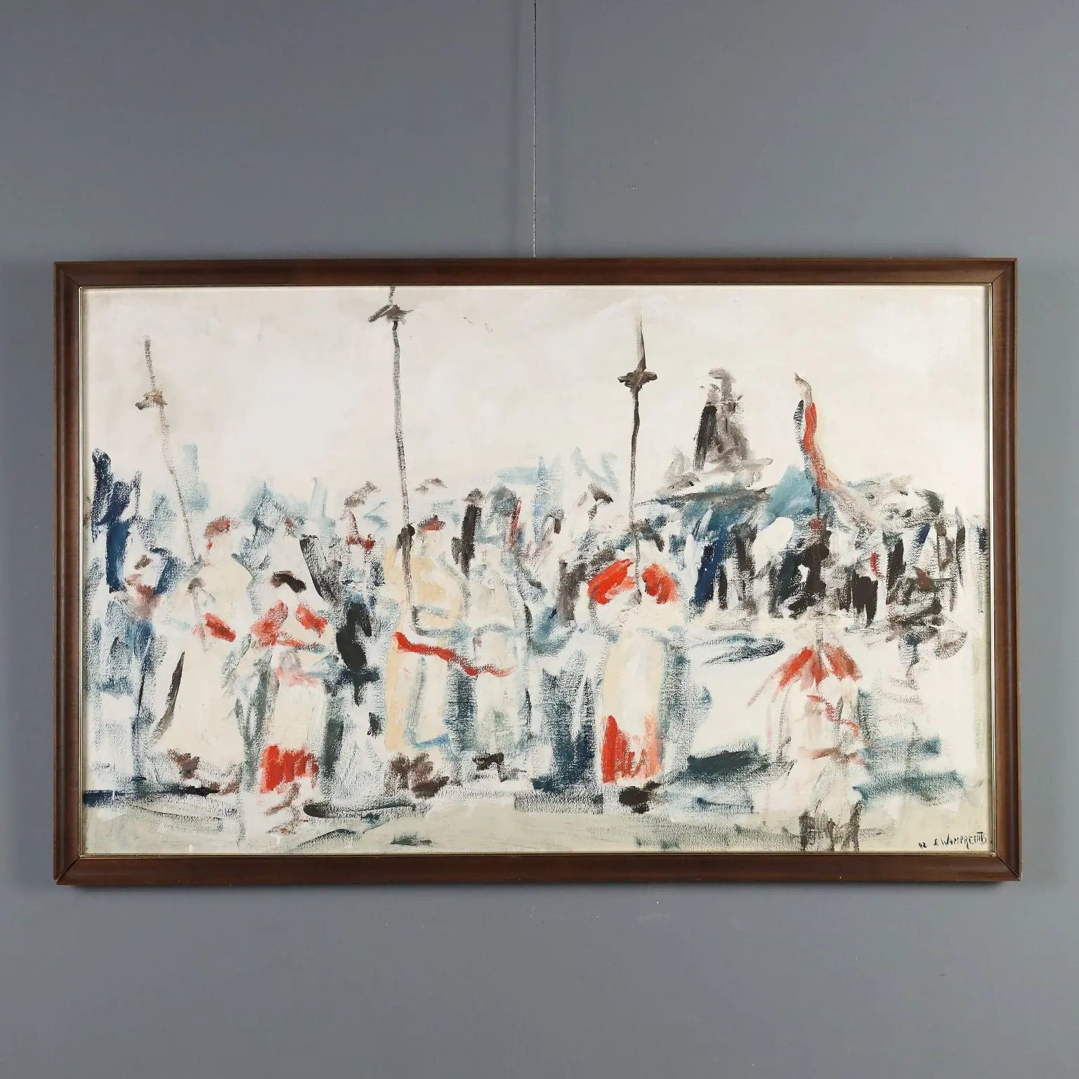 Contemporary Painting Fernando Wamprechts Procession I, 1982