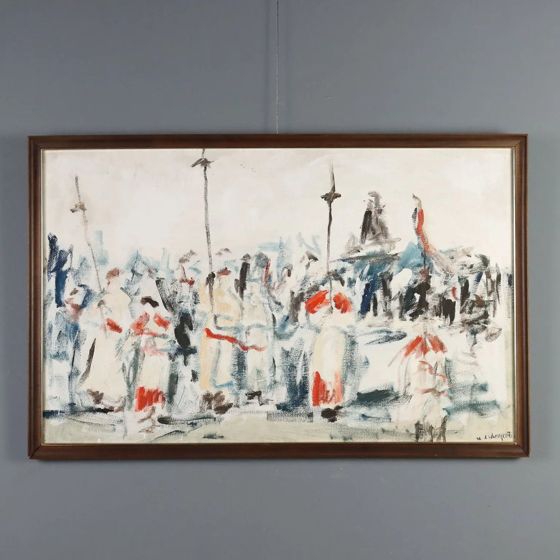 Contemporary Painting Fernando Wamprechts Procession I, 1982