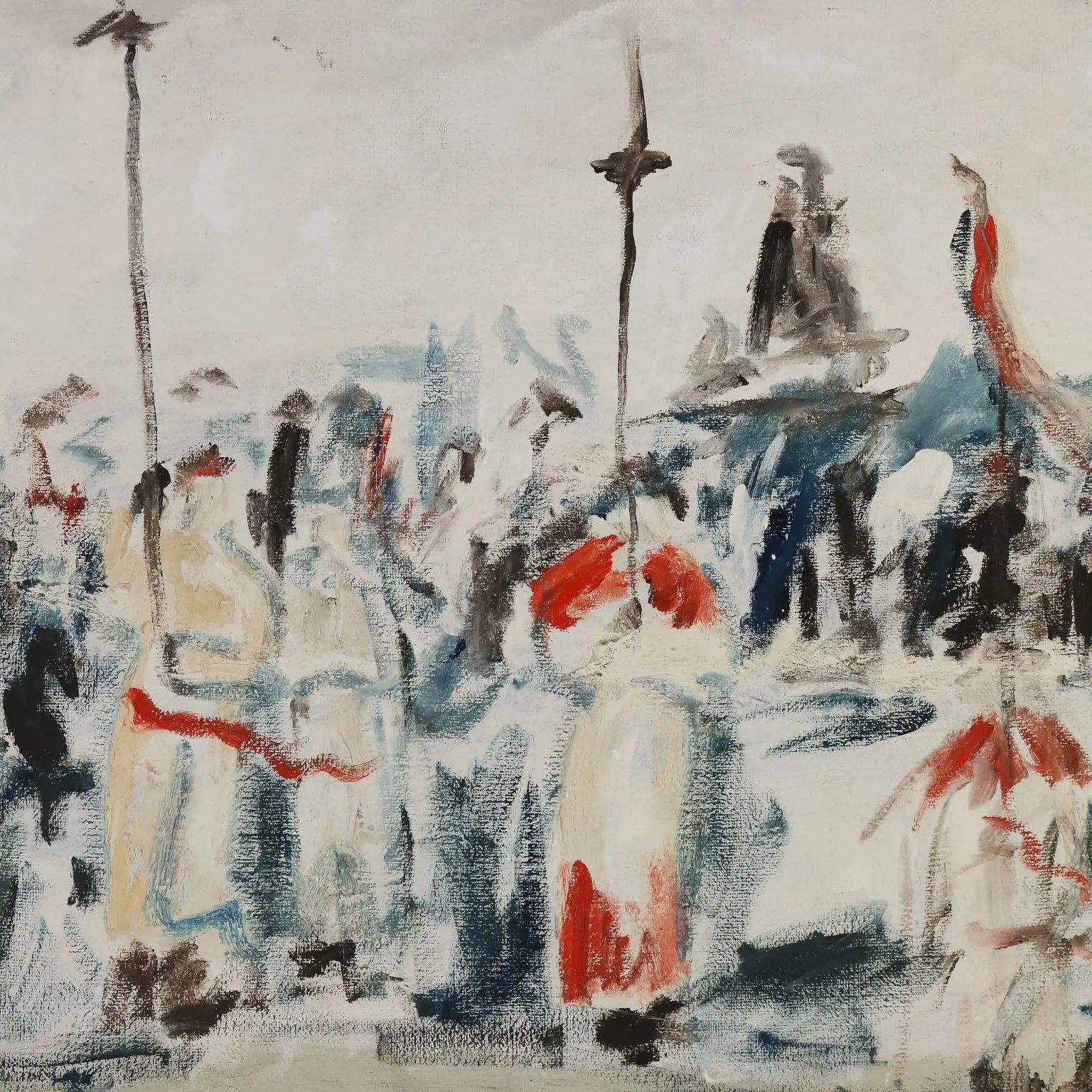 Contemporary Painting Fernando Wamprechts Procession I, 1982
