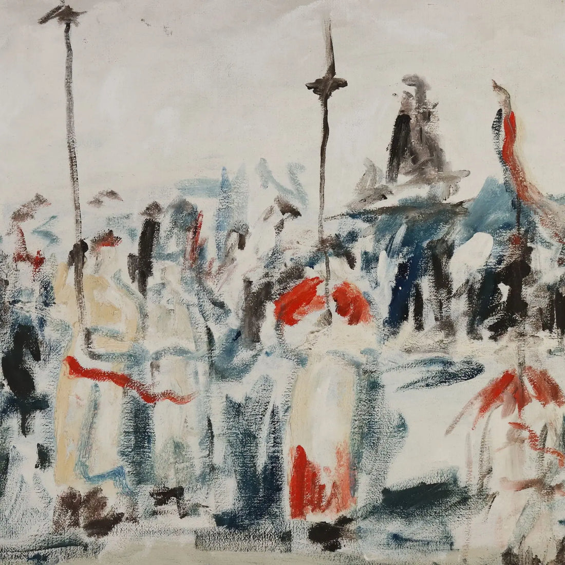 Contemporary Painting Fernando Wamprechts Procession I, 1982