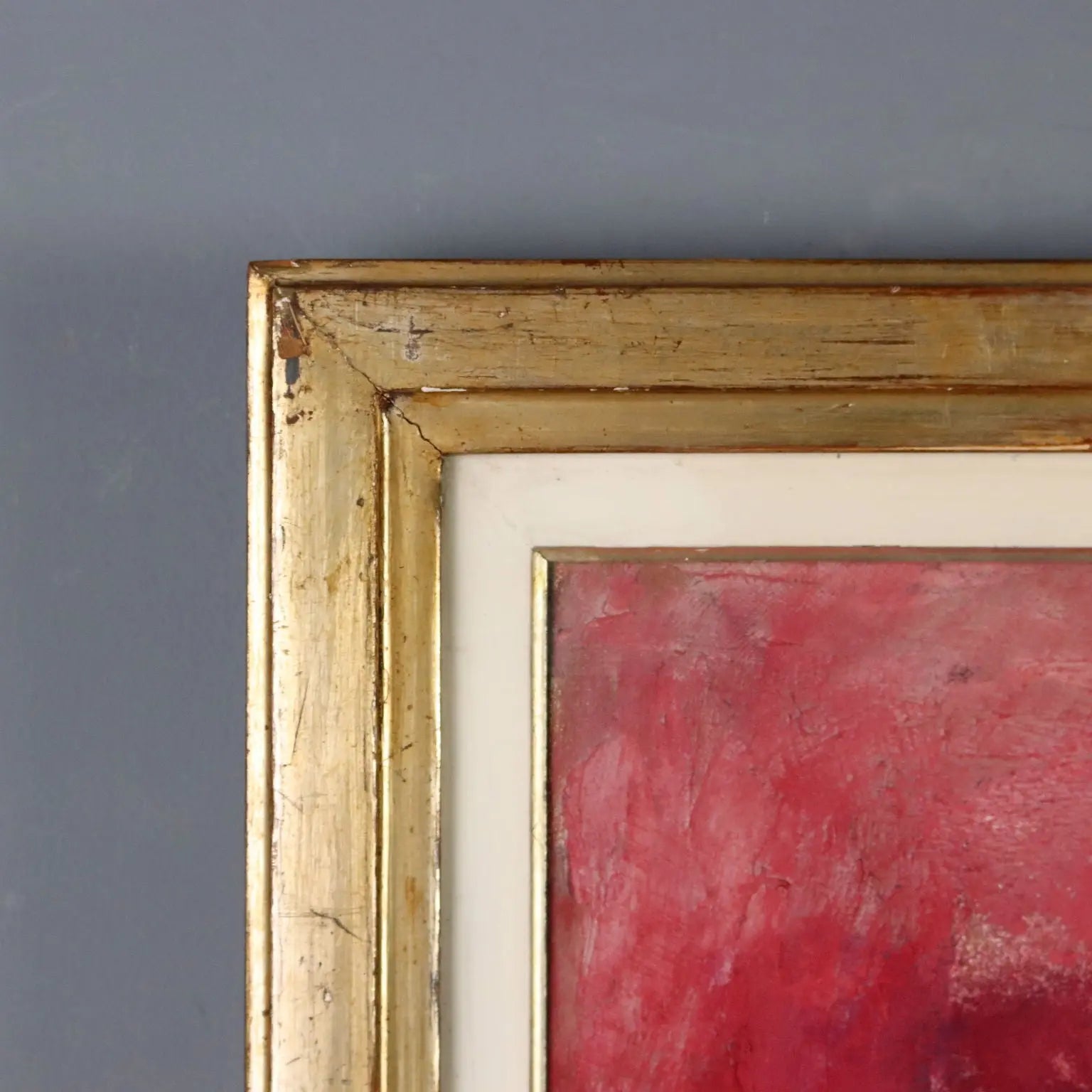 Contemporary Painting Signed Attilio Rossi Oil on Canvas 1987