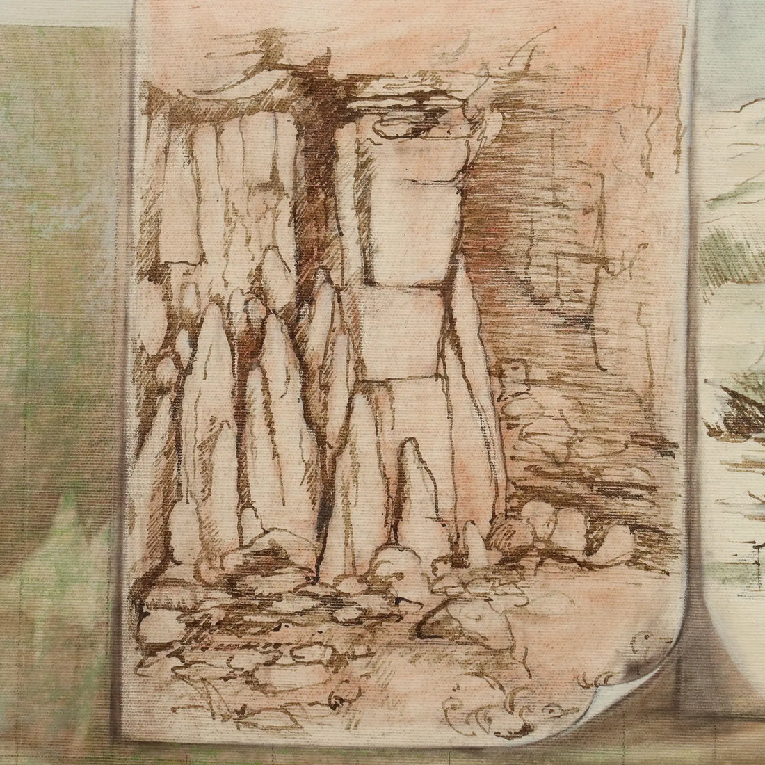 Modern Painting Signed Nevio Bedeschi Relations For a Hypothesis 1987