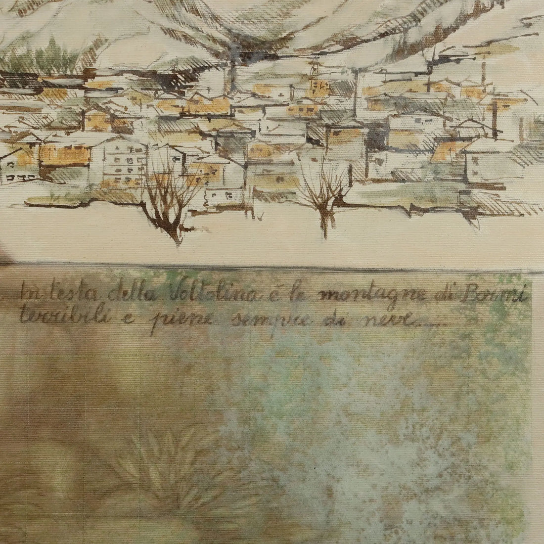 Modern Painting Signed Nevio Bedeschi Relations For a Hypothesis 1987