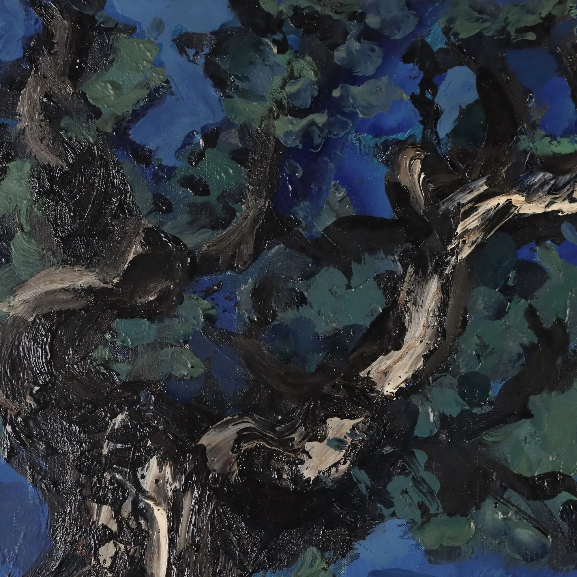 Modern Painting Signed Saverio Barbaro The Two Olive Trees 1964