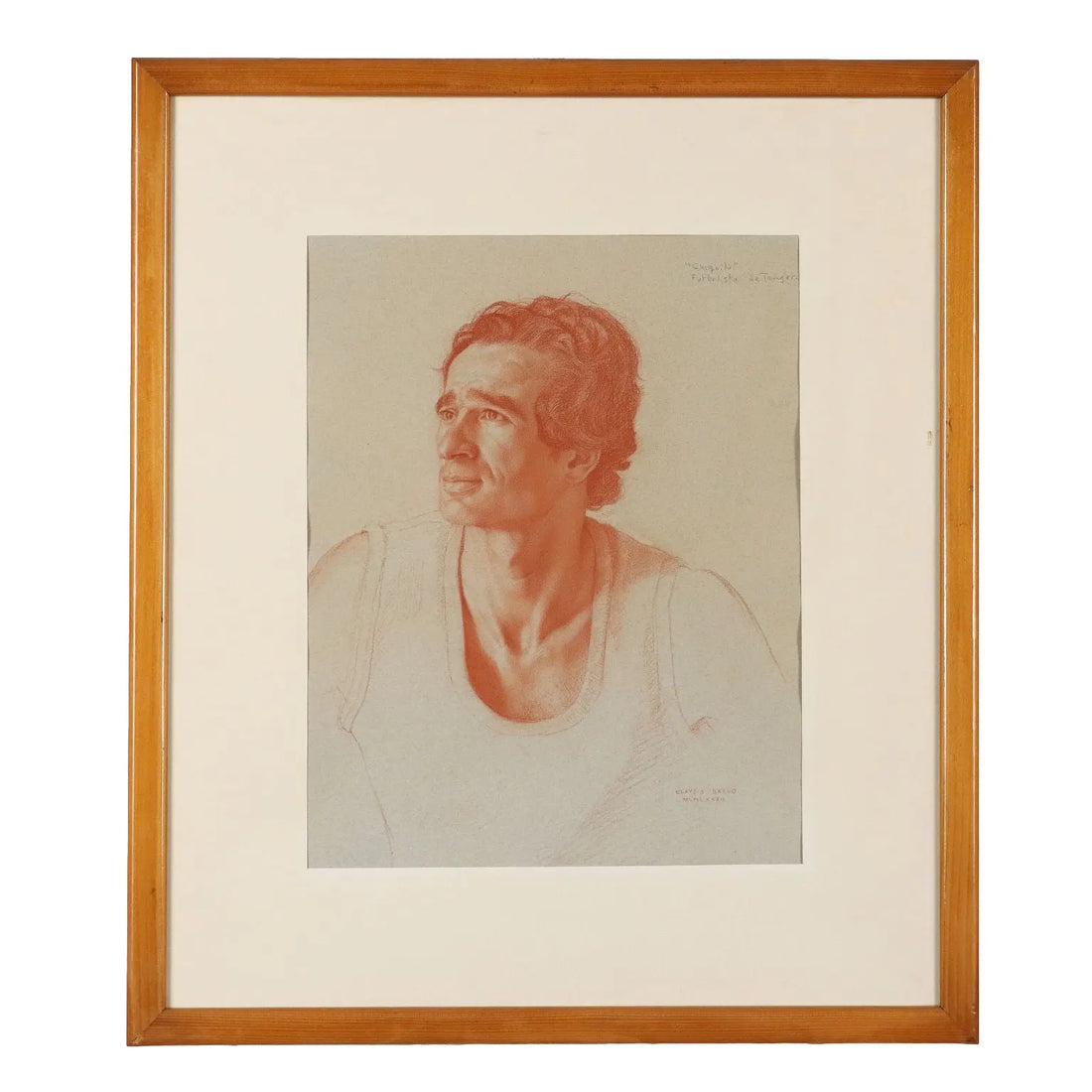 Modern Drawing C. Bravo Camus Chiquito Futbolista de Tanger 1982 - Chiquito Futbolista de Tanger 1982 | Art | 20th Century