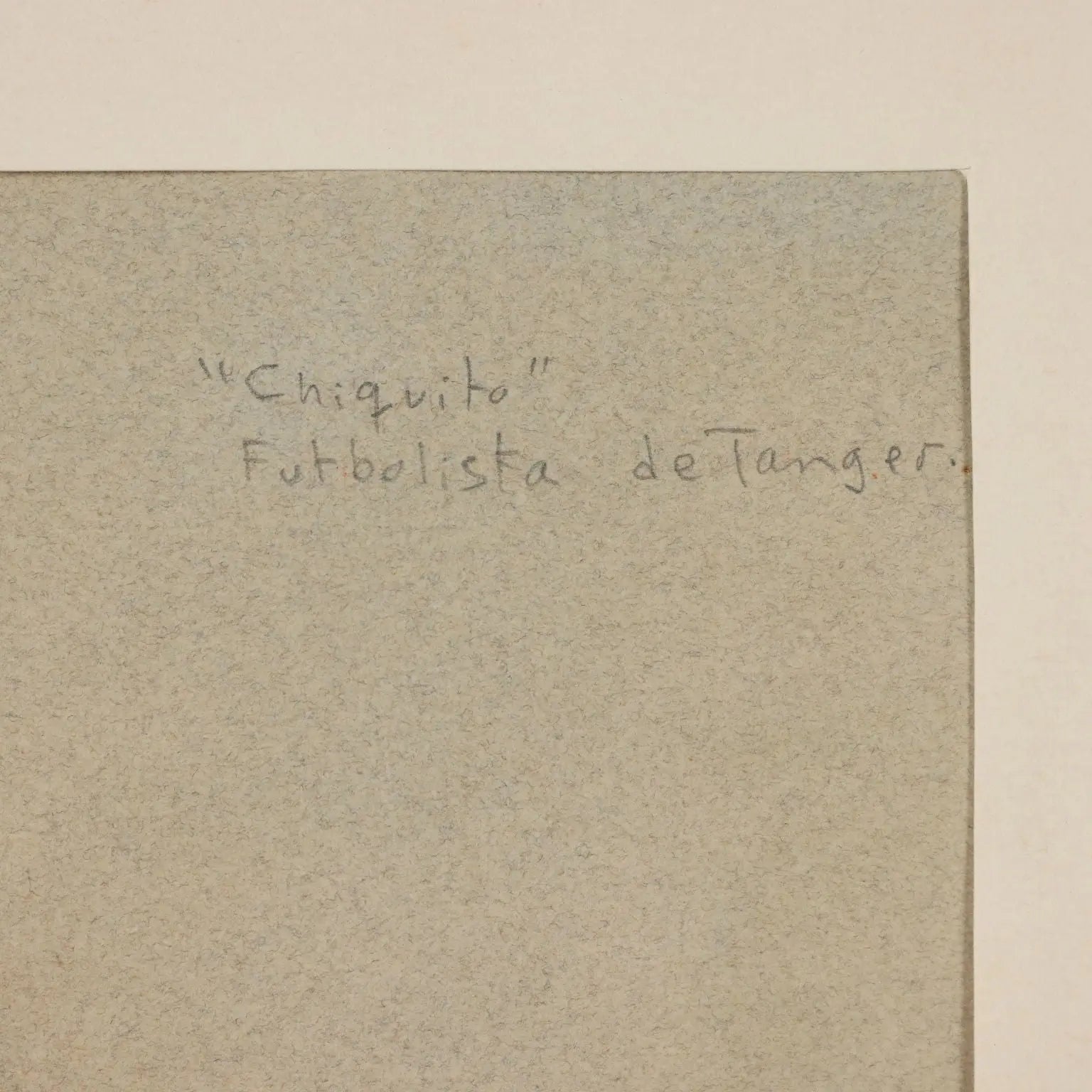 Modern Drawing C. Bravo Camus Chiquito Futbolista de Tanger 1982