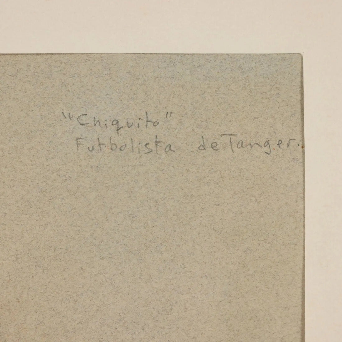 Modern Drawing C. Bravo Camus Chiquito Futbolista de Tanger 1982