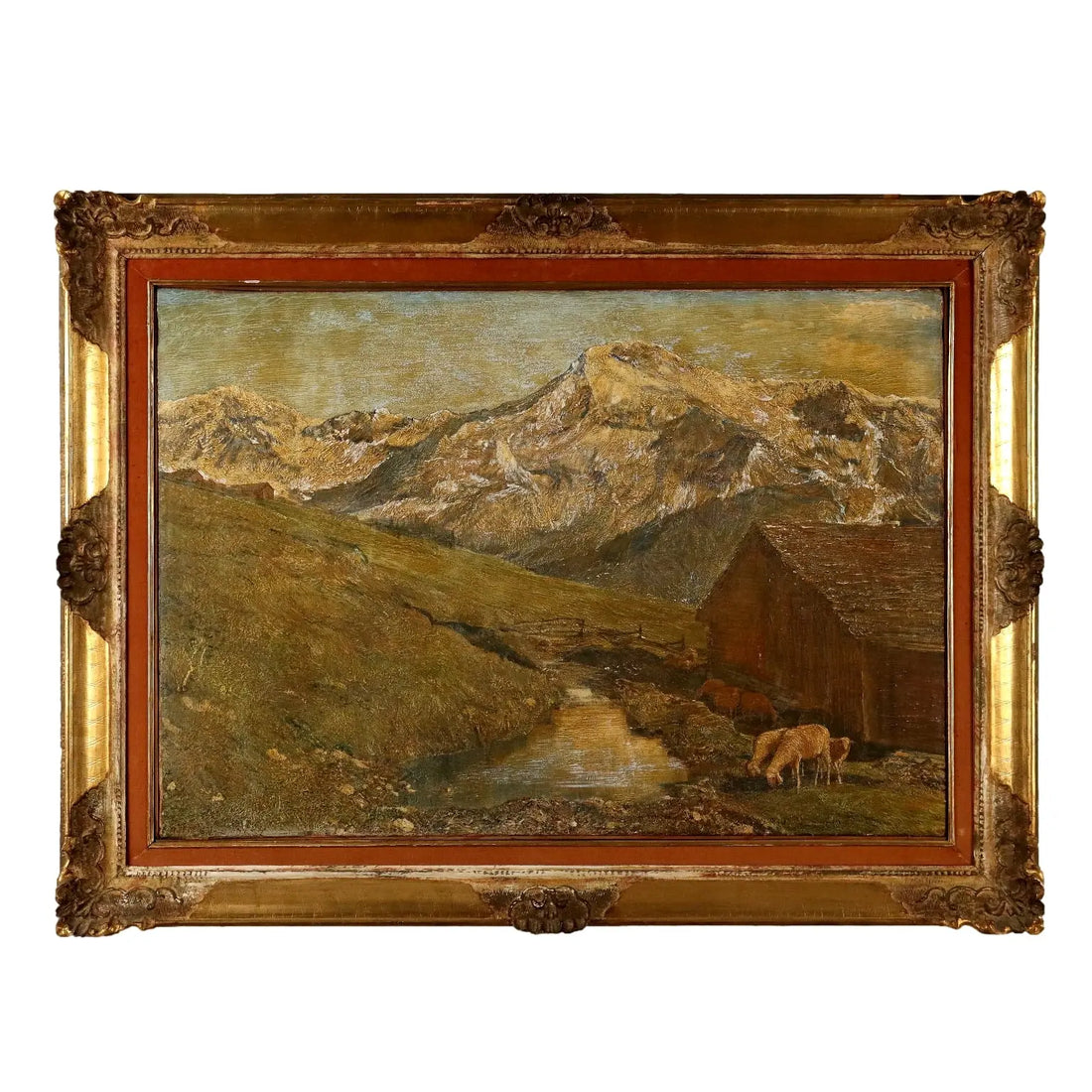 Modern Painting Signed G. Federici Mountain Landscape Oil on Canvas - Mountain Landscape | Art | 20th Century