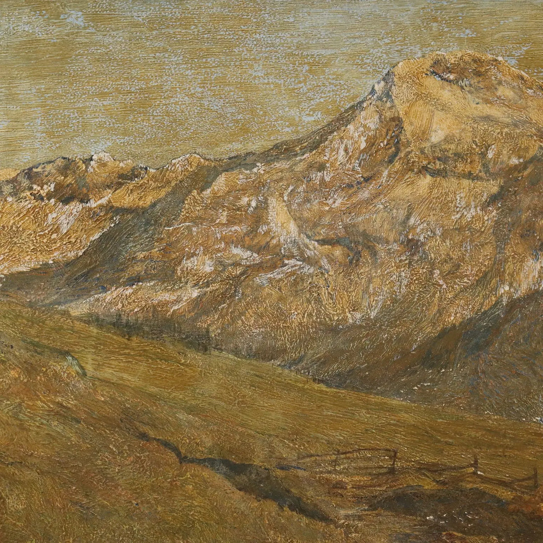 Modern Painting Signed G. Federici Mountain Landscape Oil on Canvas - Mountain Landscape | Art | 20th Century