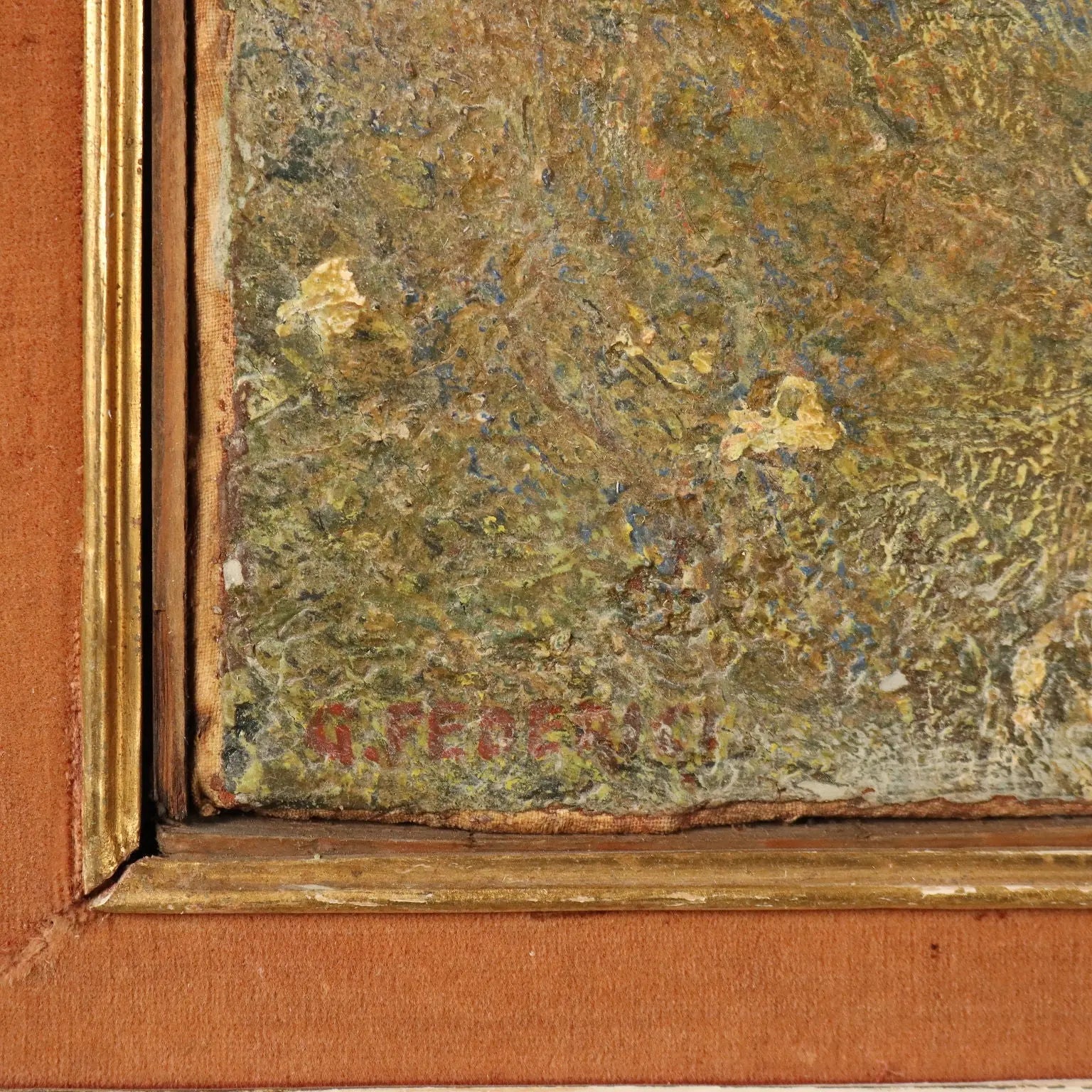 Modern Painting Signed G. Federici Mountain Landscape Oil on Canvas - Mountain Landscape | Art | 20th Century