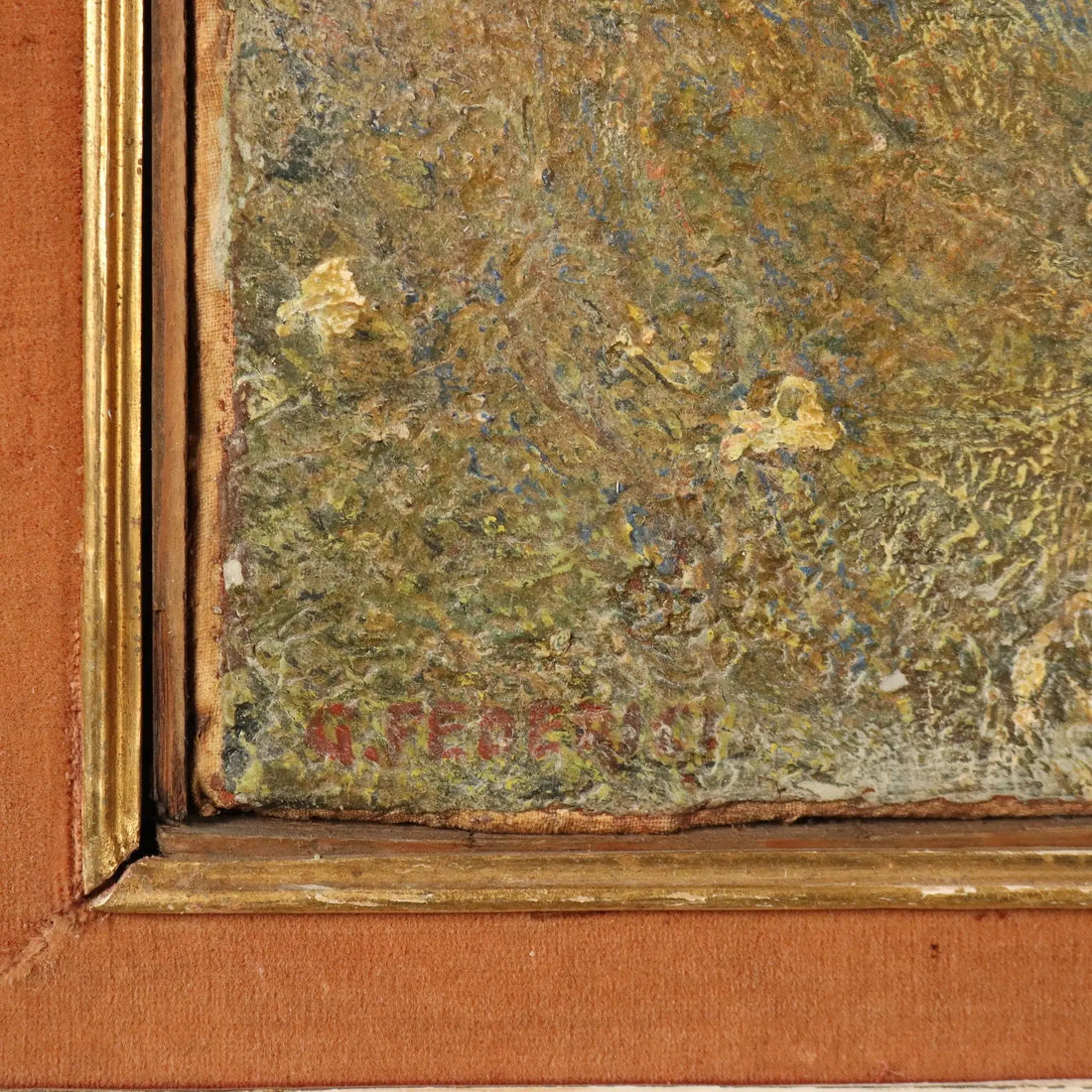Modern Painting Signed G. Federici Mountain Landscape Oil on Canvas - Mountain Landscape | Art | 20th Century