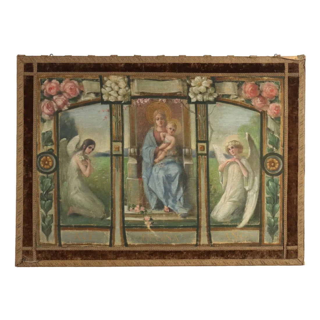Antique Standard Religious Subject Painting on Canvas XIX-XX Century | Art | 20th Century
