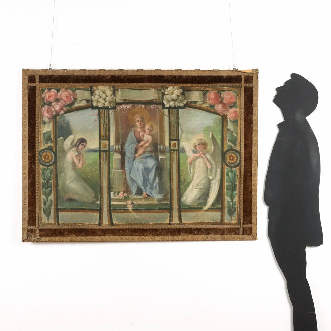 Antique Standard Religious Subject Painting on Canvas XIX-XX Century | Art | 20th Century