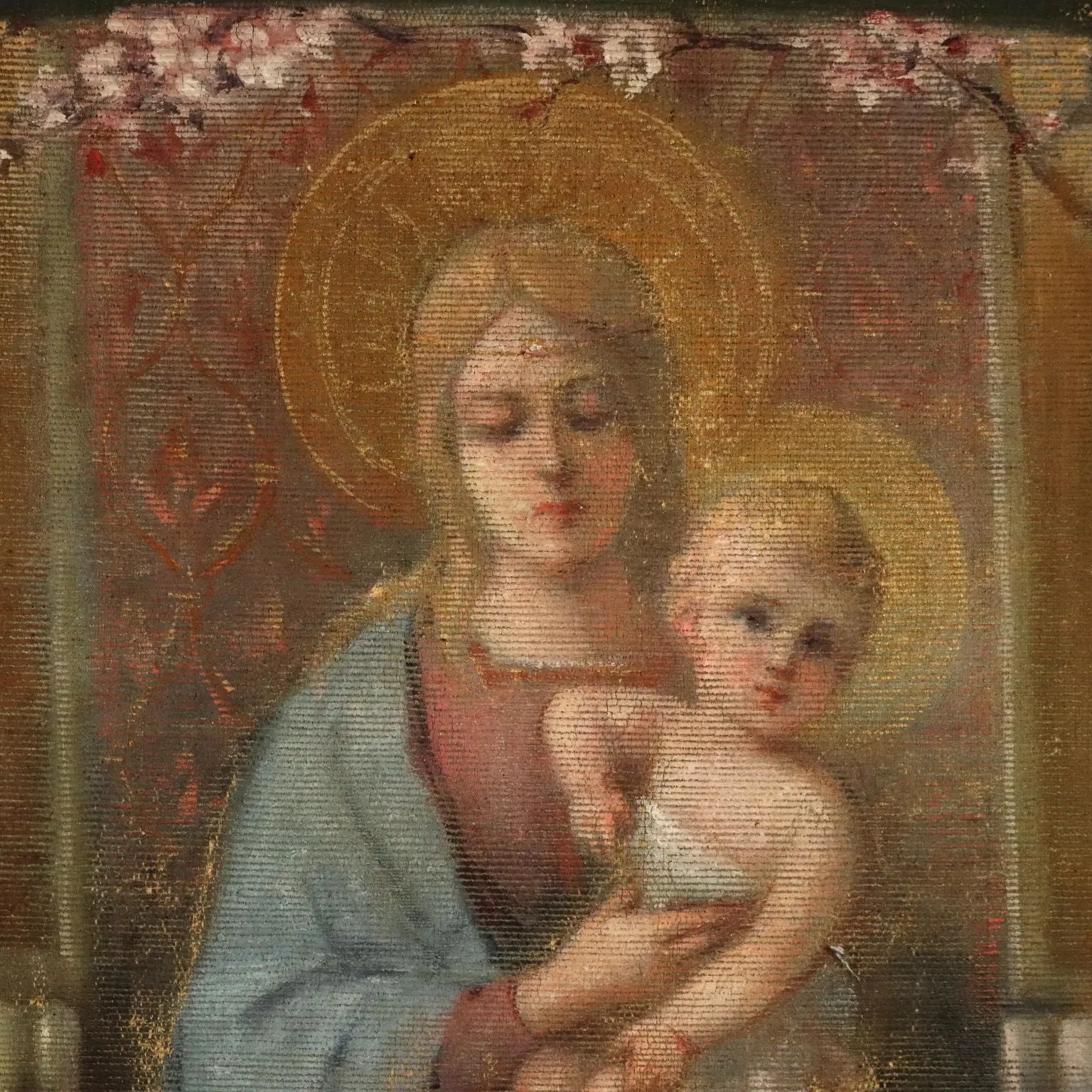 Antique Standard Religious Subject Painting on Canvas XIX-XX Century | Art | 20th Century