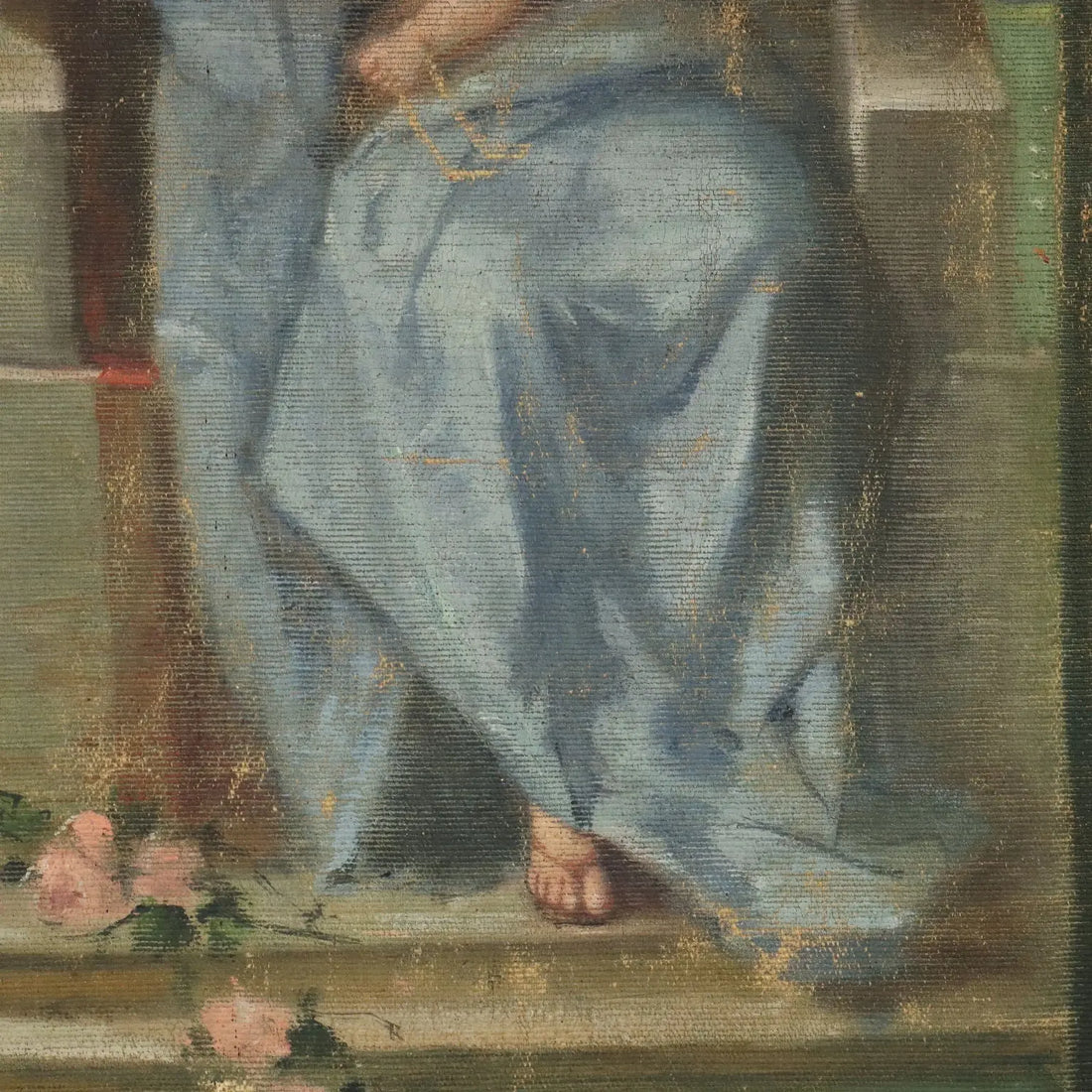 Antique Standard Religious Subject Painting on Canvas XIX-XX Century | Art | 20th Century