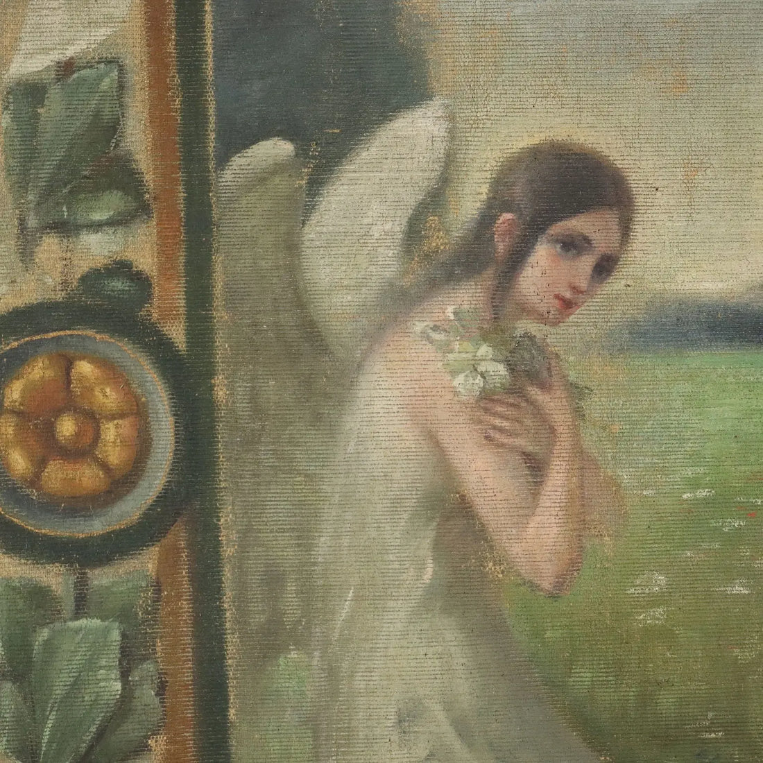 Antique Standard Religious Subject Painting on Canvas XIX-XX Century | Art | 20th Century