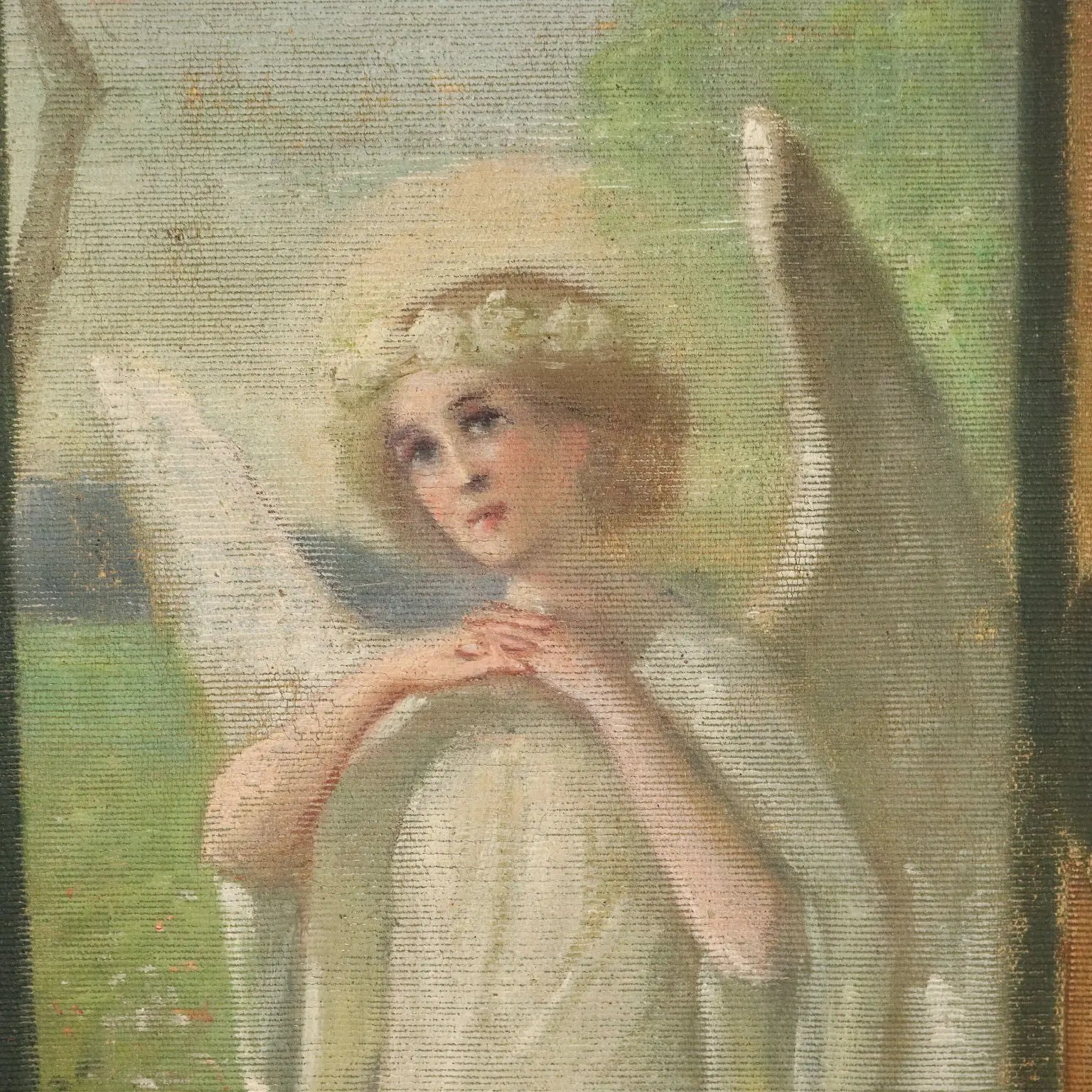 Antique Standard Religious Subject Painting on Canvas XIX-XX Century | Art | 20th Century