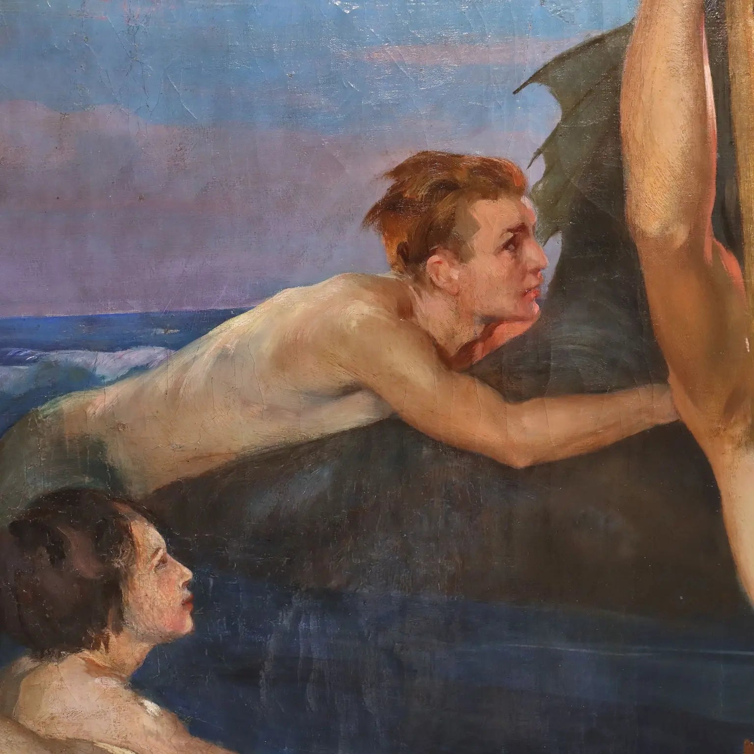 Modern Painting Signed Luigi Brignoli Oil on Canvas 1935 - The Birth of Venus, 1935 | Art | 20th Century