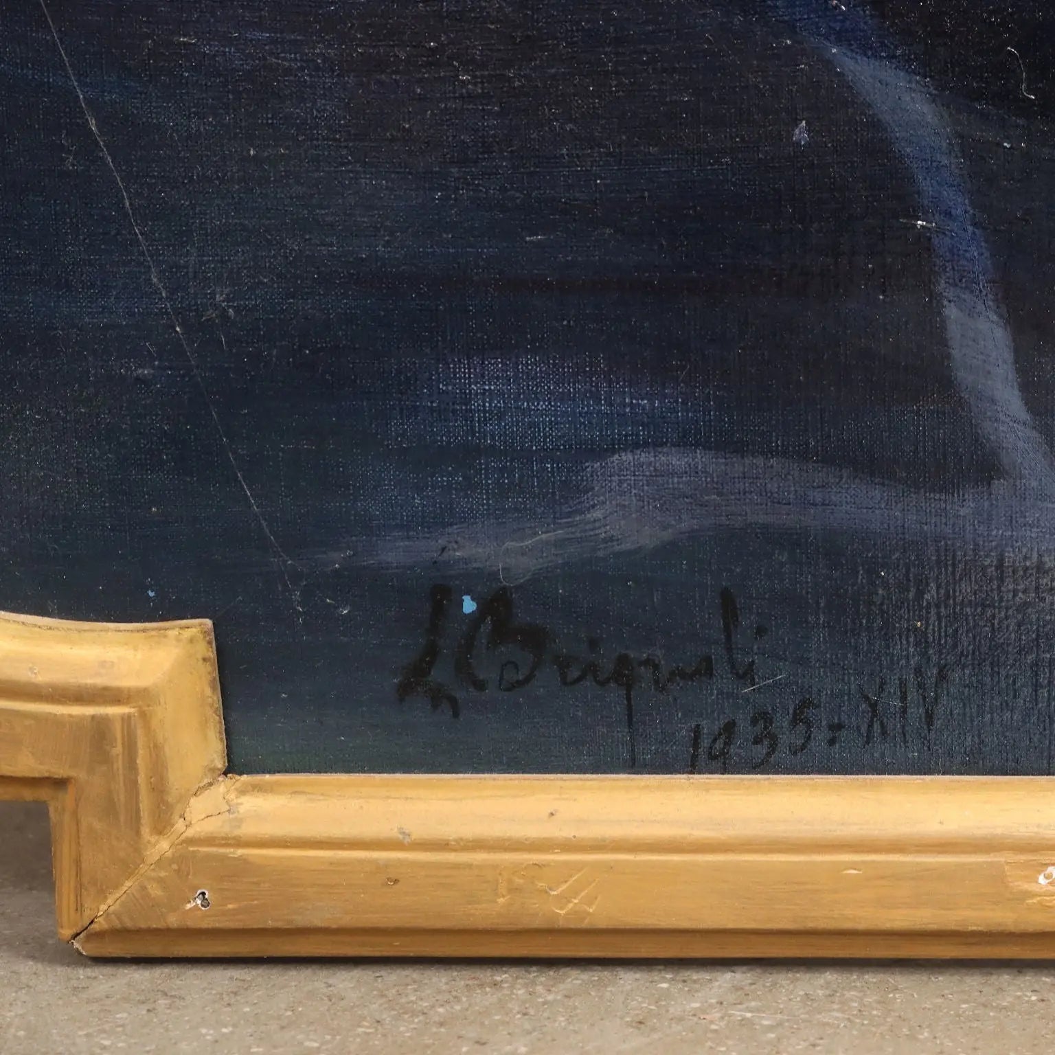 Modern Painting Signed Luigi Brignoli Oil on Canvas 1935 - The Birth of Venus, 1935 | Art | 20th Century