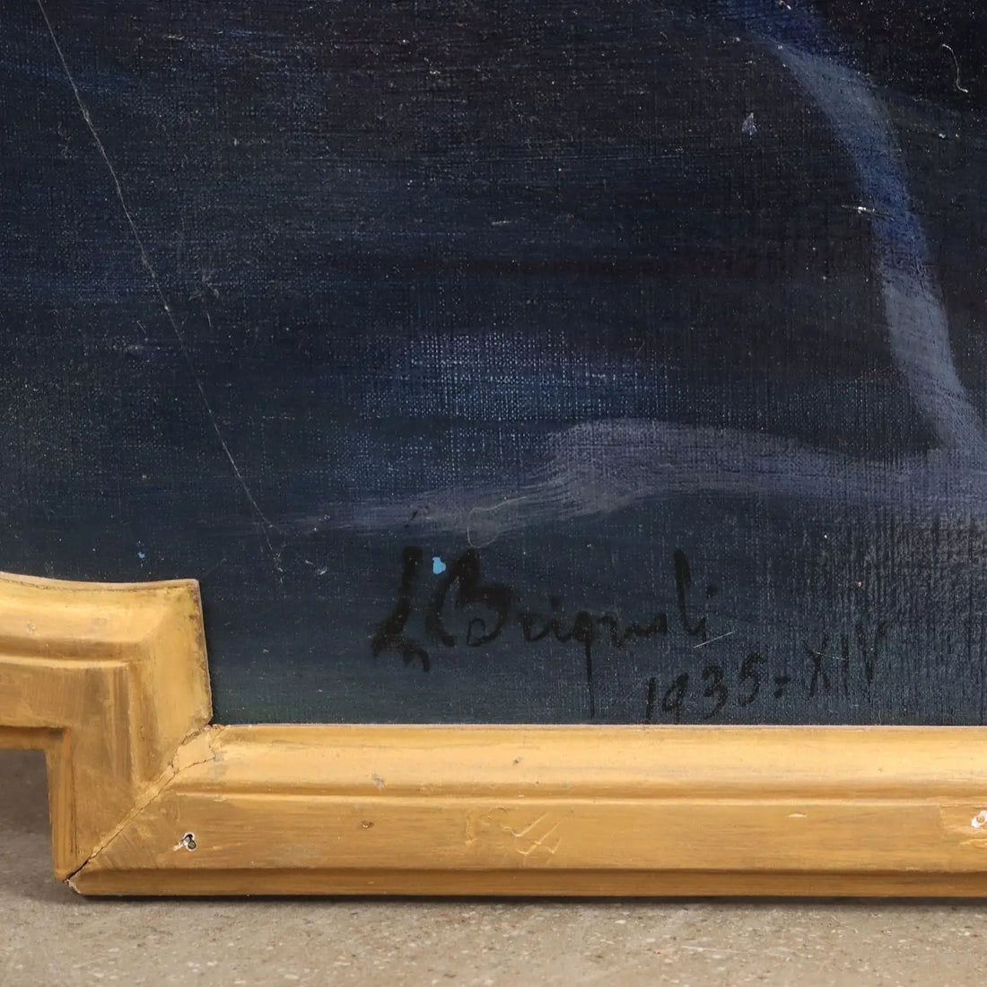 Modern Painting Signed Luigi Brignoli Oil on Canvas 1935 - The Birth of Venus, 1935 | Art | 20th Century