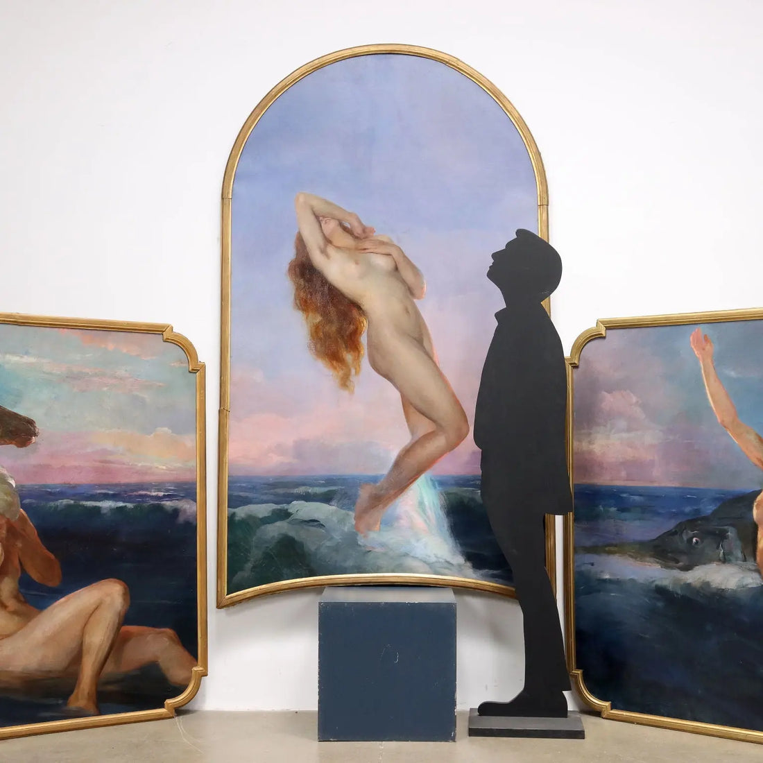 Modern Painting Signed Luigi Brignoli Oil on Canvas 1935 - The Birth of Venus, 1935 | Art | 20th Century