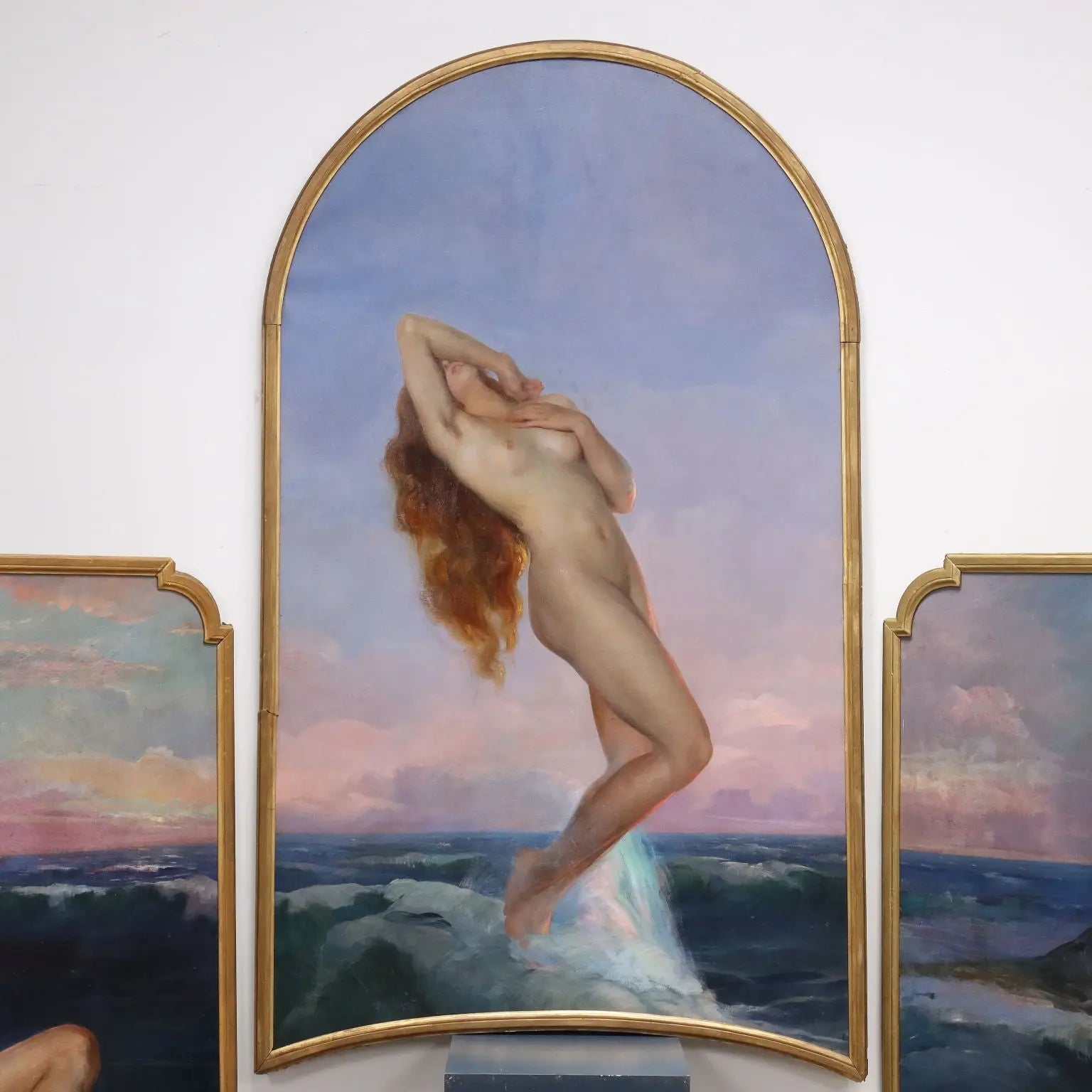 Modern Painting Signed Luigi Brignoli Oil on Canvas 1935 - The Birth of Venus, 1935 | Art | 20th Century